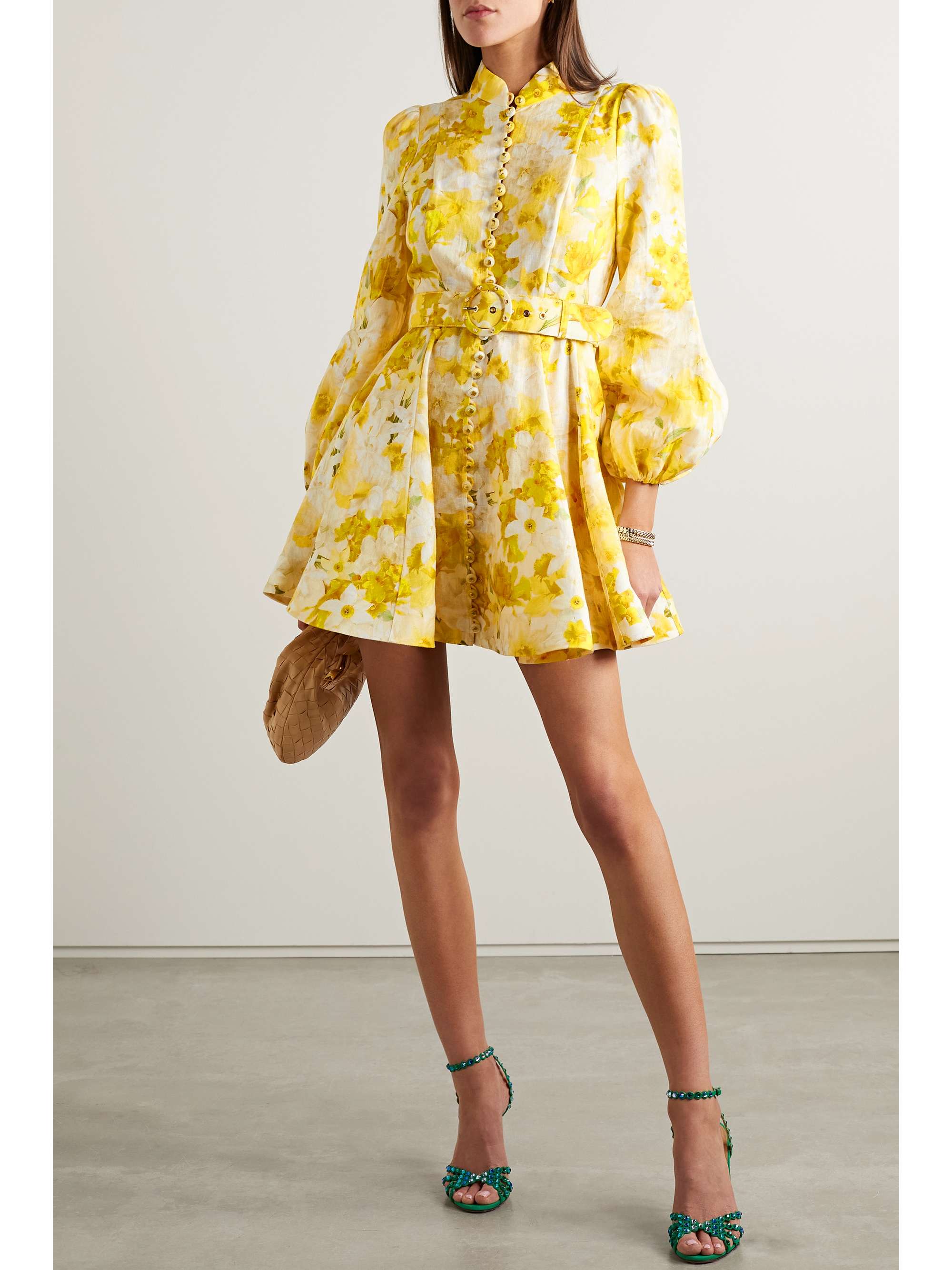 zimmermann floral print mini dress