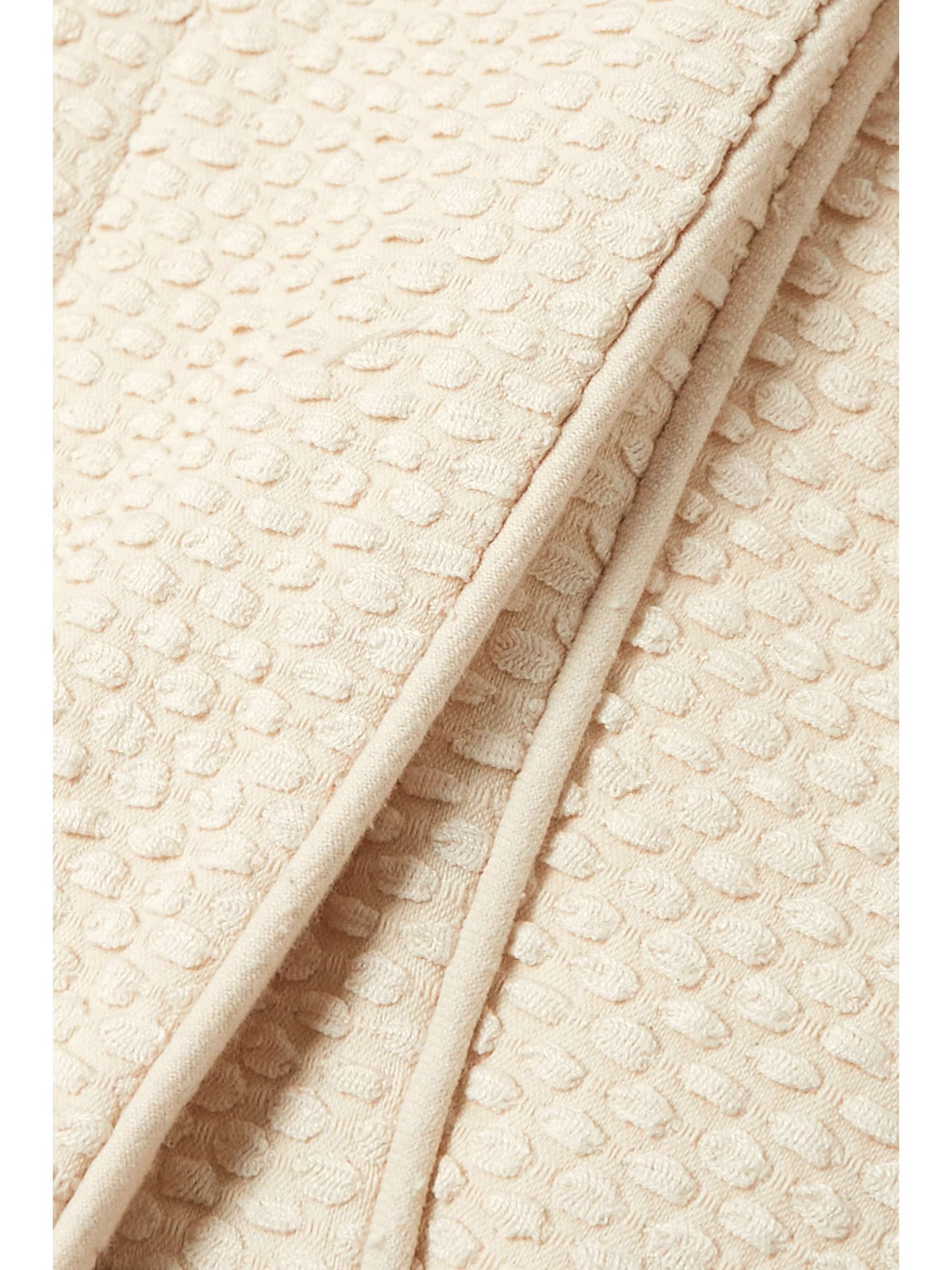 ZIMMERMANN Wonderland paneled cotton-blend bouclé and denim jacket
