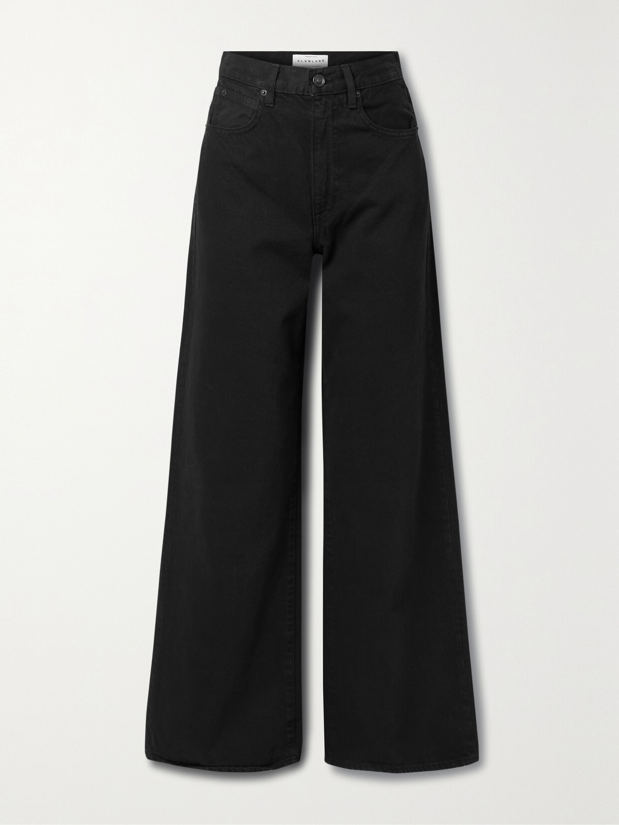 SLVRLAKE - + Net Sustain Eva High-rise Wide-leg Organic Jeans - Black