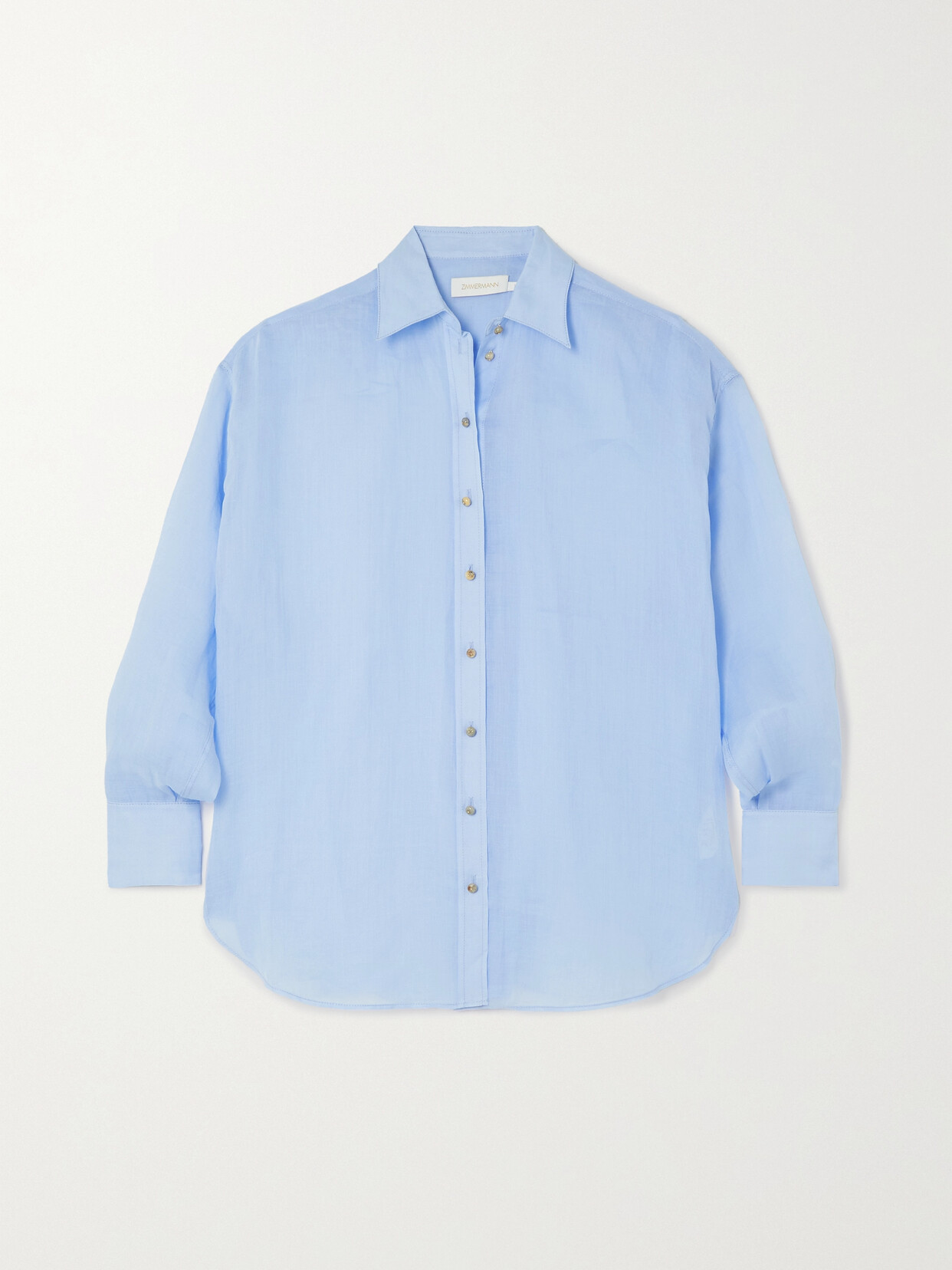 Zimmermann - Tama Ramie Shirt - Blue