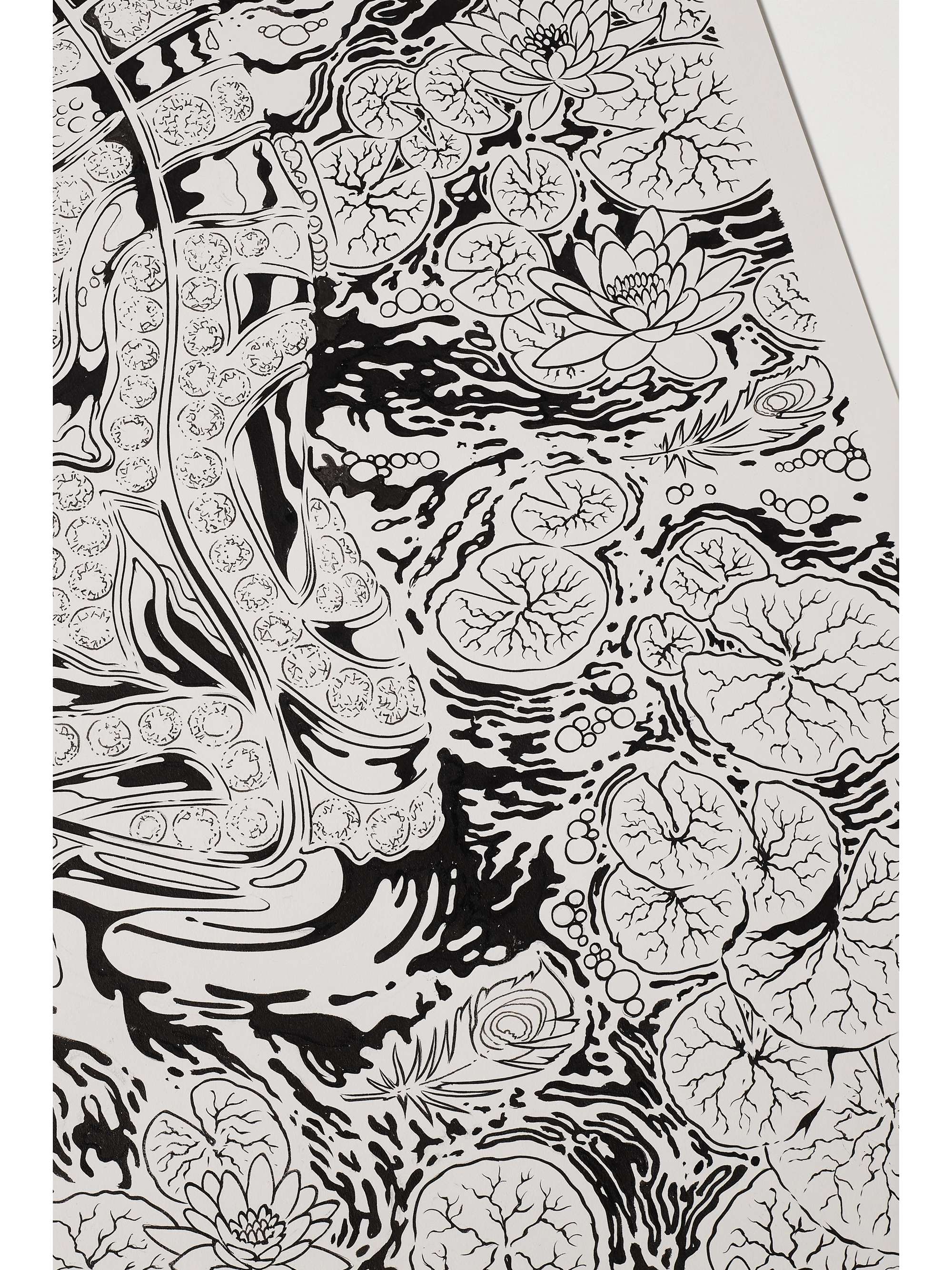 THE WATCH ANNUAL Tim McDonagh ink drawing and print, 33.1" × 46.8"