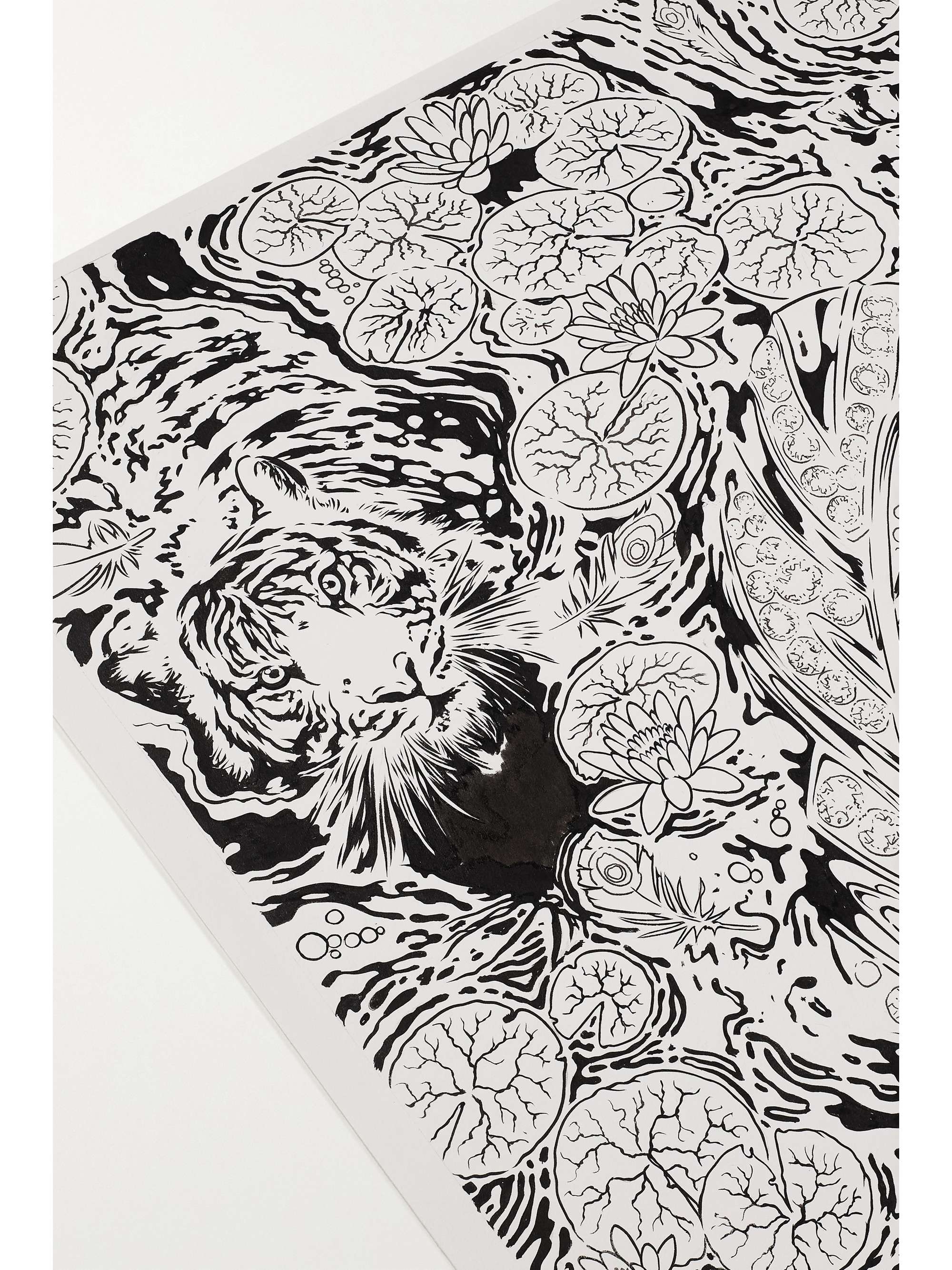THE WATCH ANNUAL Tim McDonagh ink drawing and print, 33.1" × 46.8"