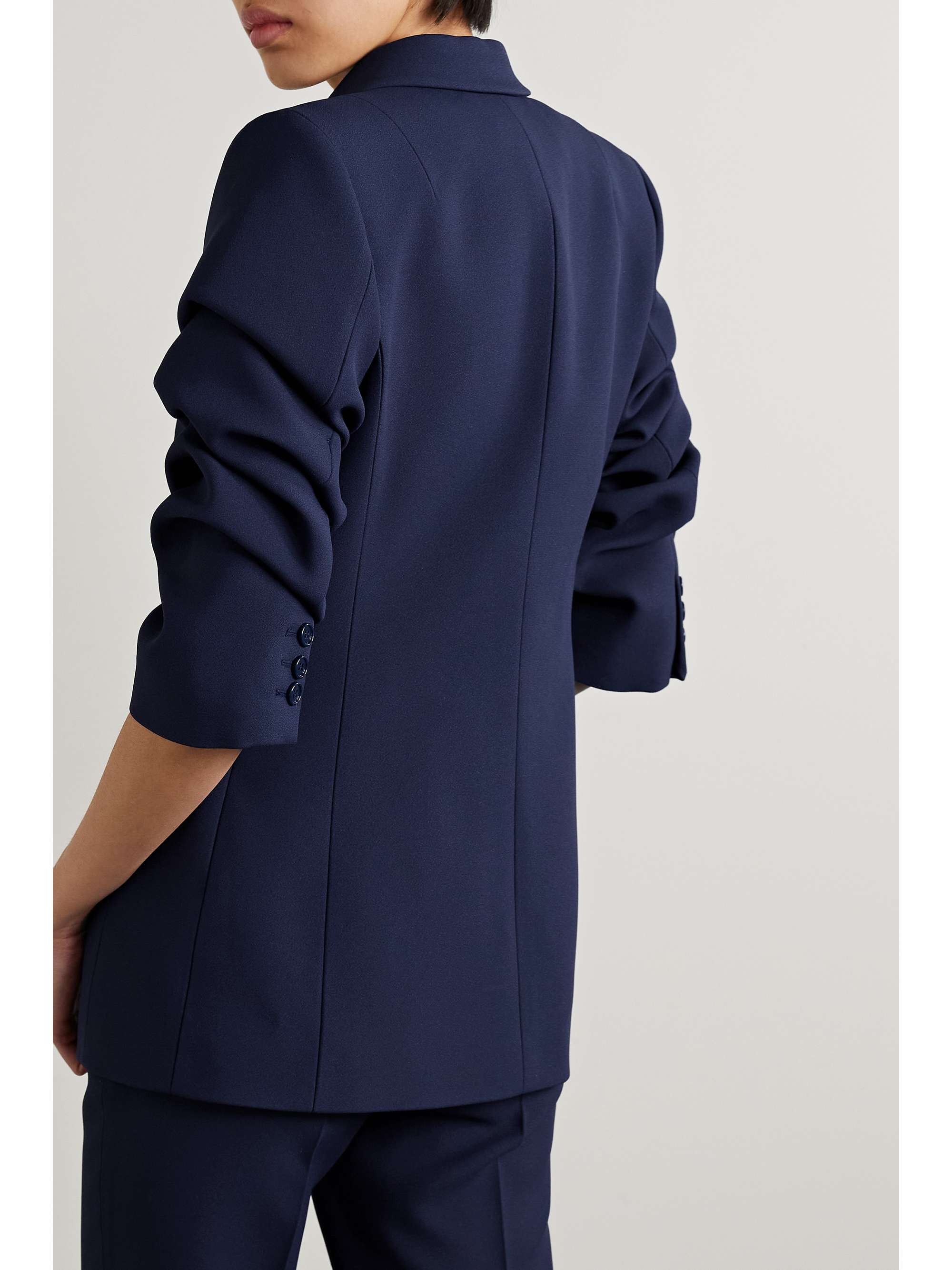 MICHAEL KORS COLLECTION Cate gathered crepe blazer