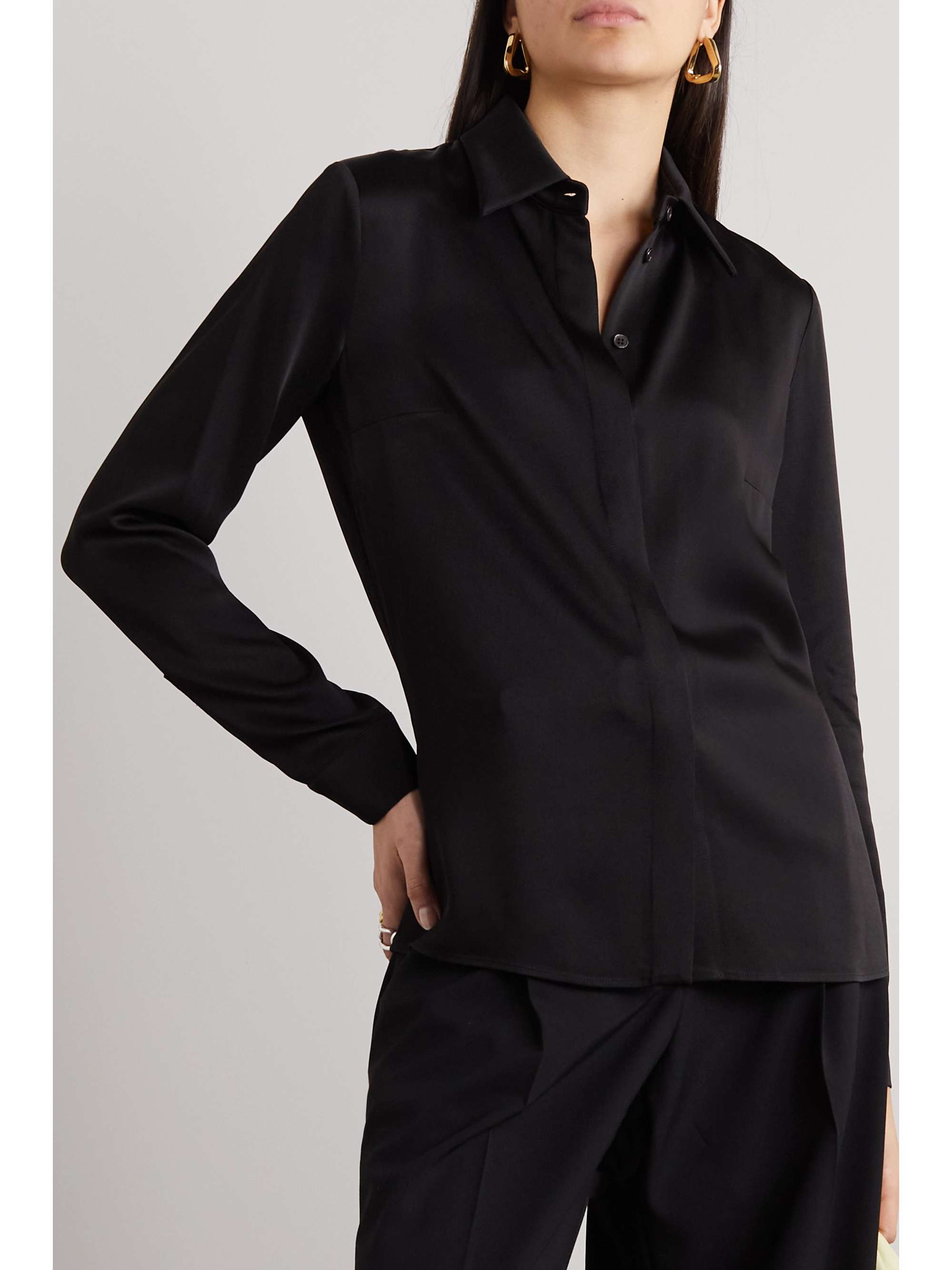 MICHAEL KORS COLLECTION Hansen charmeuse shirt
