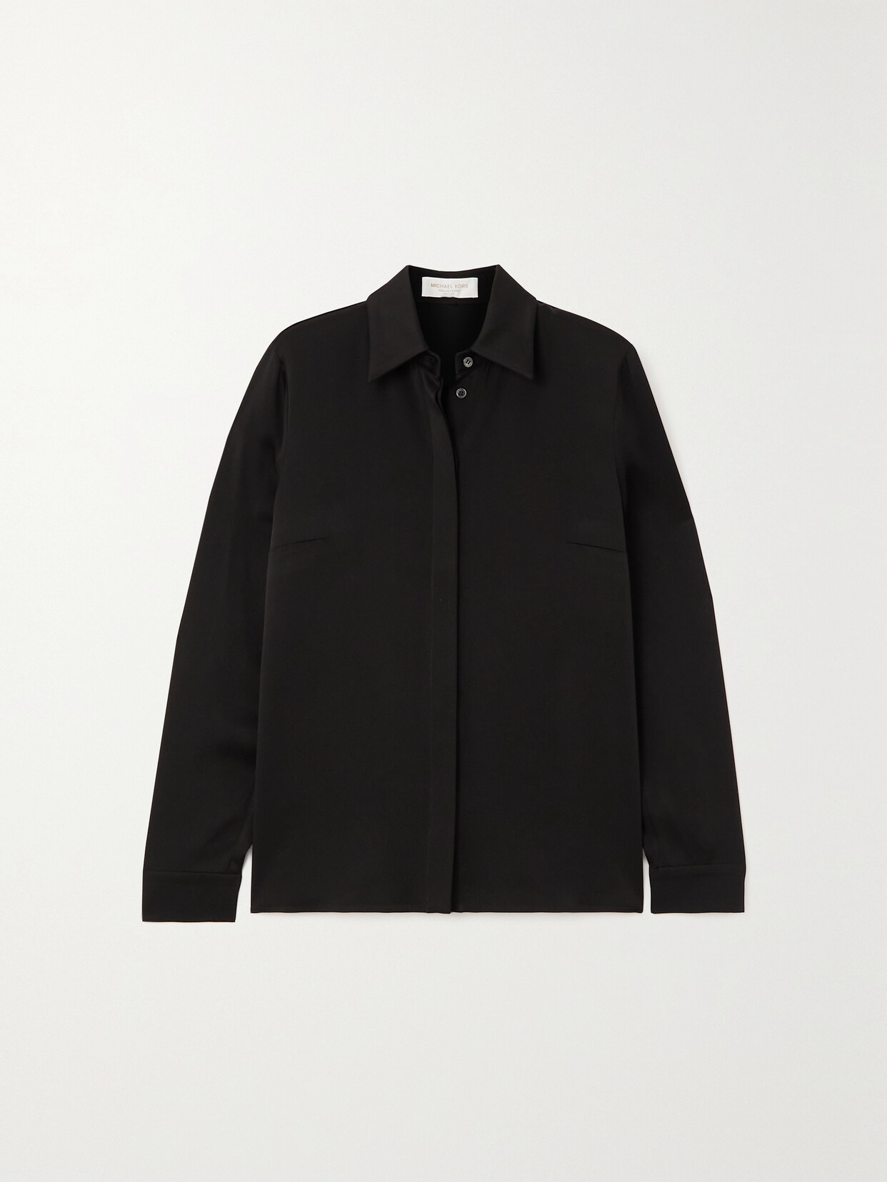 Michael Kors Collection - Hansen Charmeuse Shirt - Black