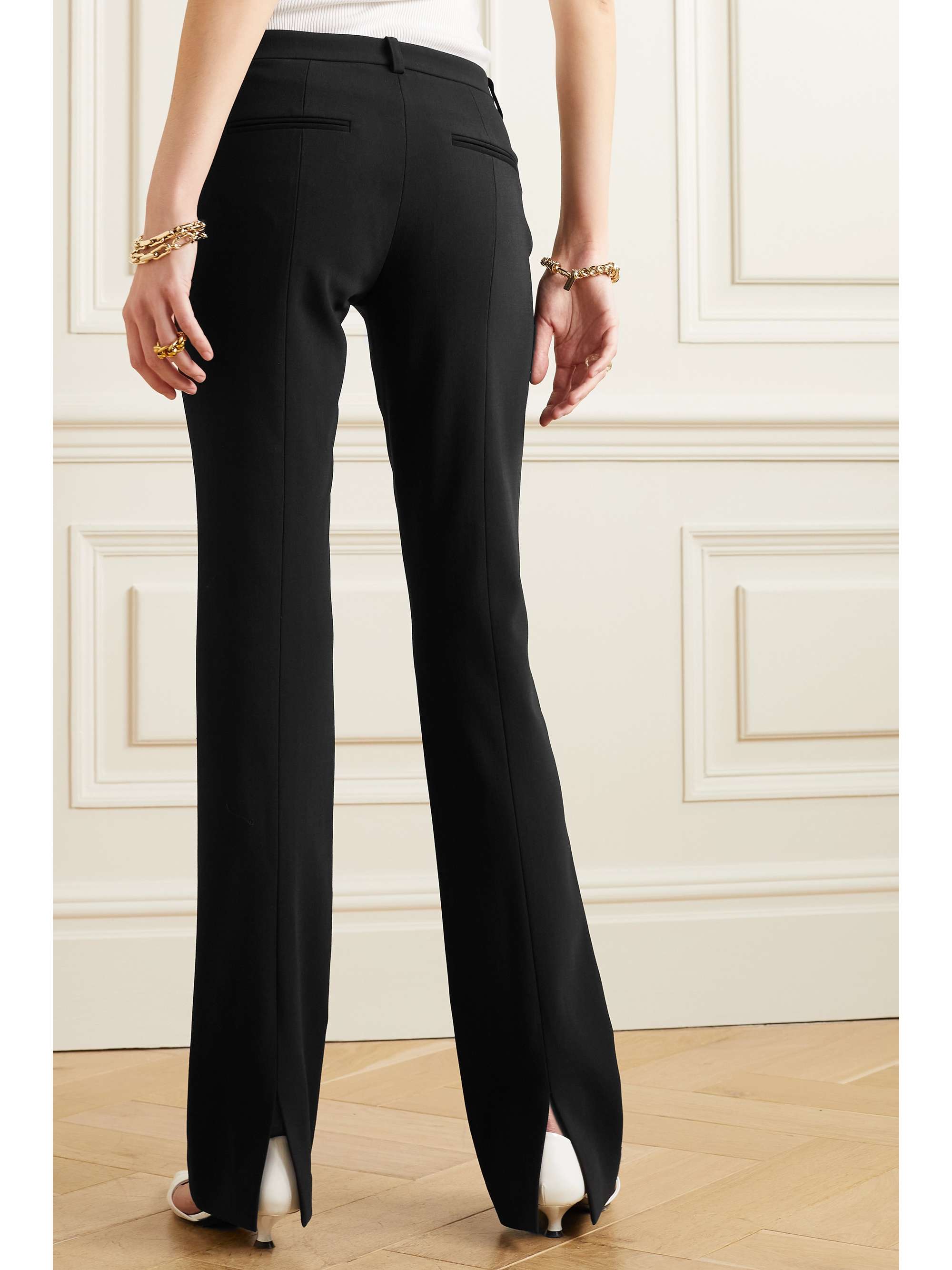 MICHAEL KORS COLLECTION Yasmeen stretch wool-blend crepe flared pants |  NET-A-PORTER