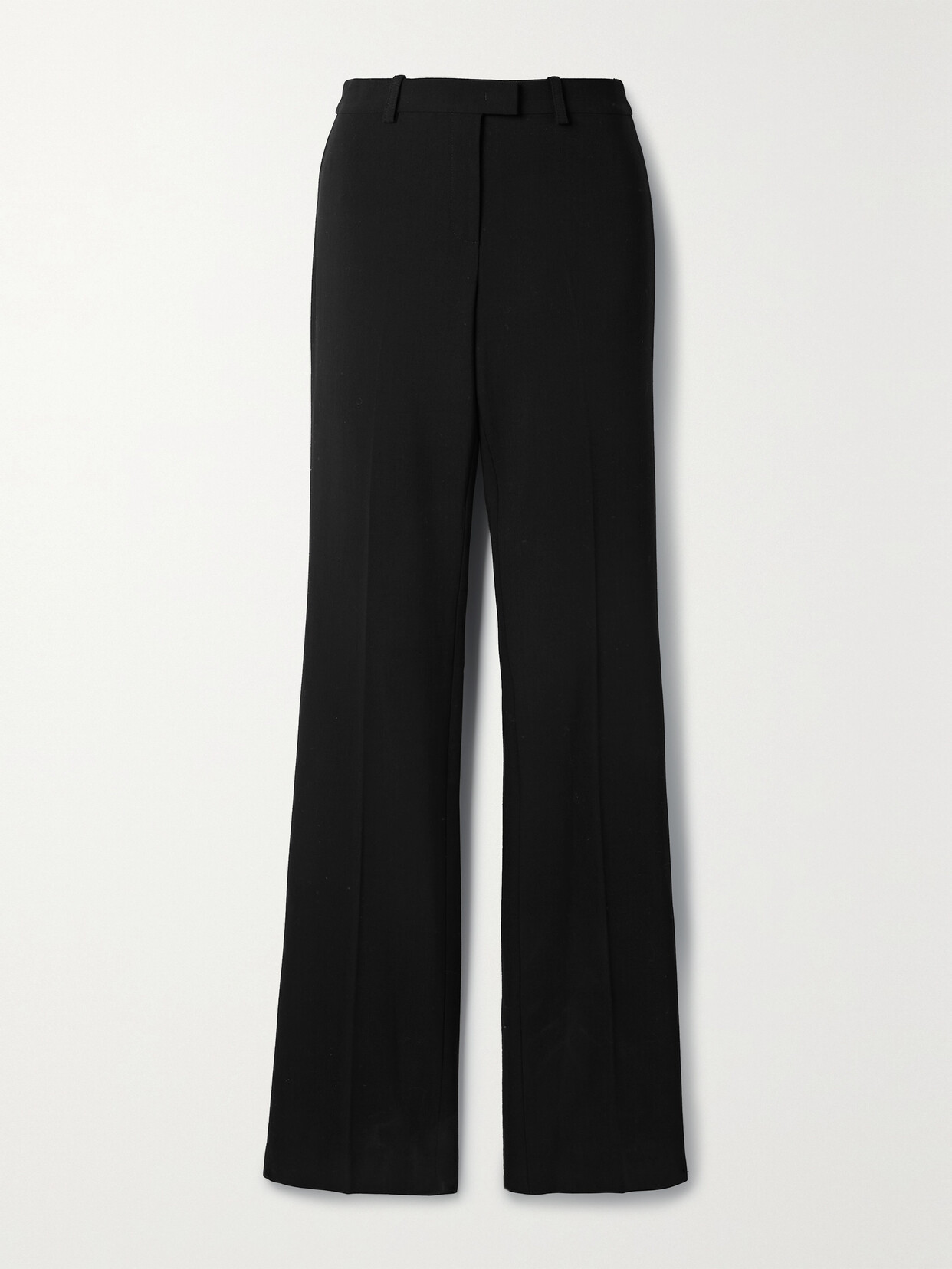 Michael Kors Collection - Yasmeen Stretch Wool-blend Crepe Flared Pants - Black