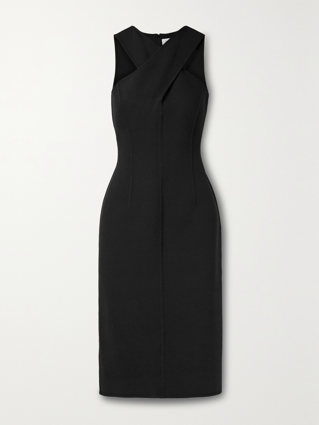 Michael Kors Collection - Wool-blend Crepe Midi Dress - Black