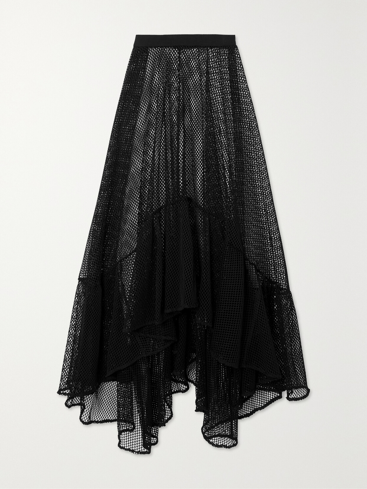 PatBO - Mesh Maxi Skirt - Black