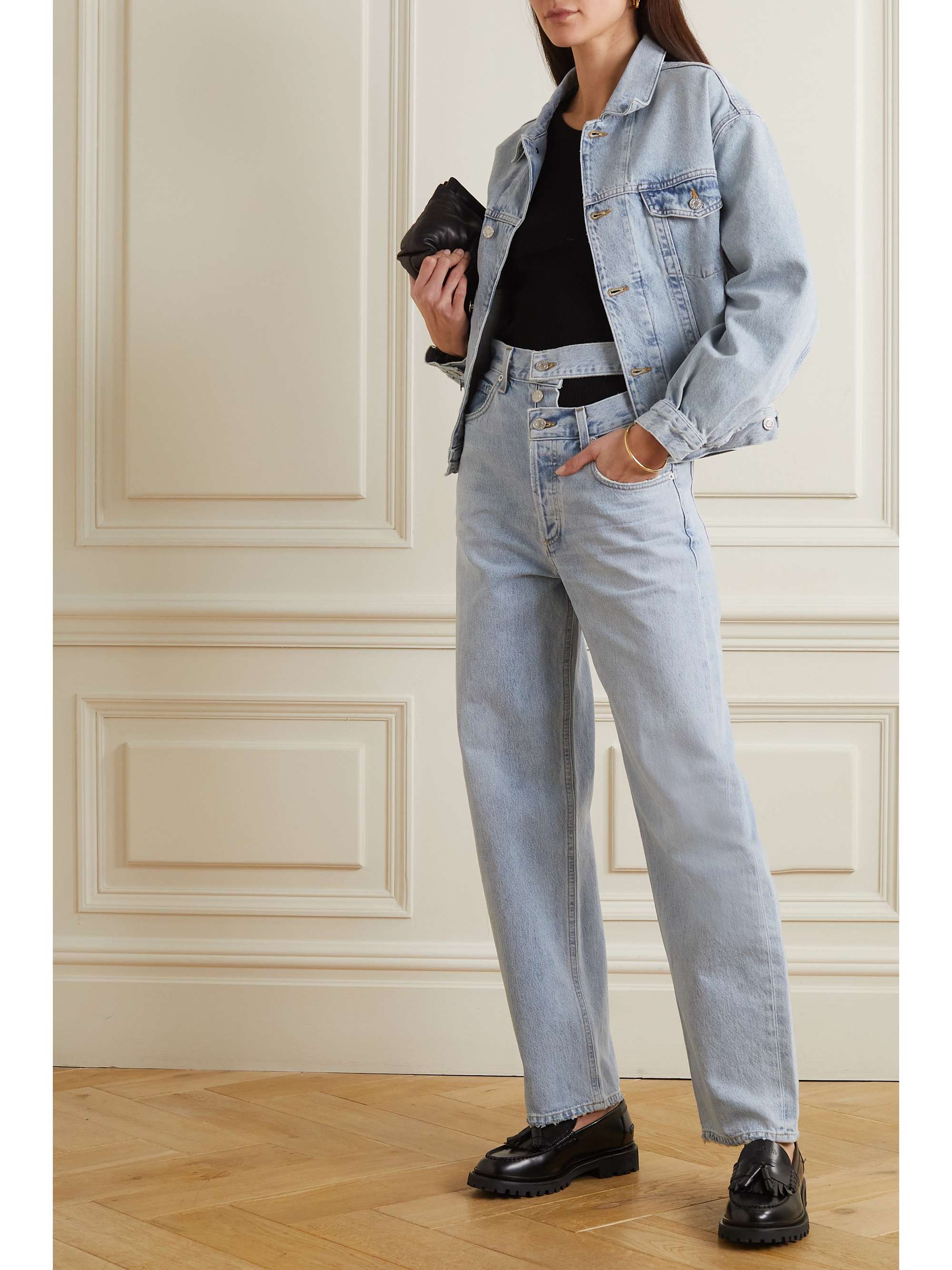 AGOLDE + NET SUSTAIN Charli oversized organic denim jacket | NET-A-PORTER