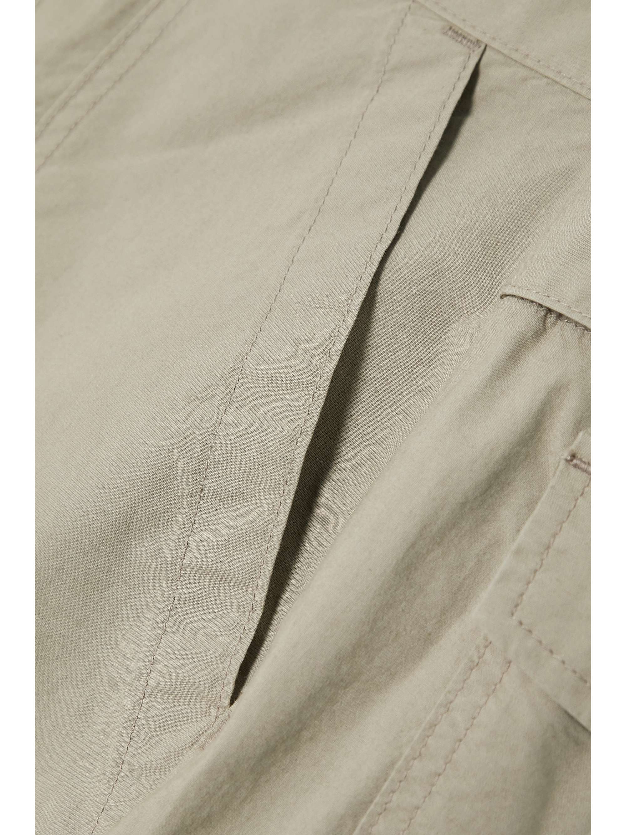 AGOLDE Daria Utility cropped cotton-blend poplin wide-leg pants