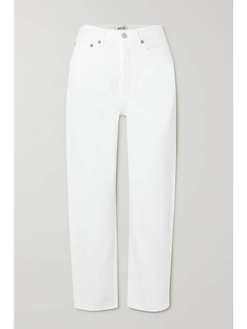 AGOLDE + Net Sustain 90s Crop Mid-rise Straight-leg Organic Jeans