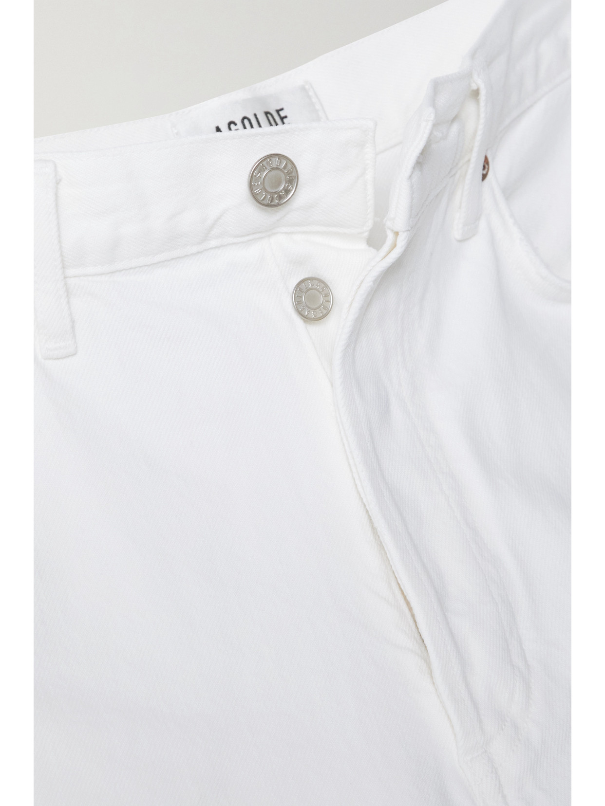 Shop Agolde + Net Sustain '90s Pinch Waist High-rise Straight-leg Organic Jeans In White