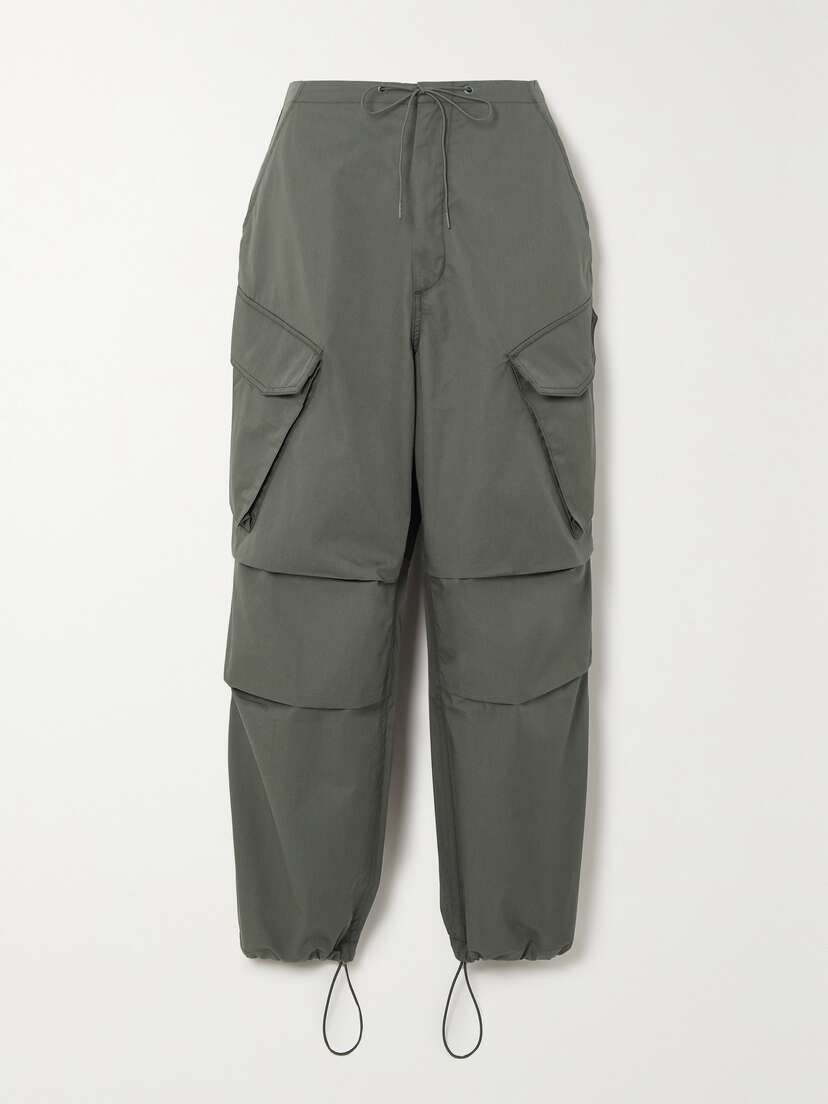 AGOLDE Ginerva Cotton-poplin Wide-leg Cargo Pants