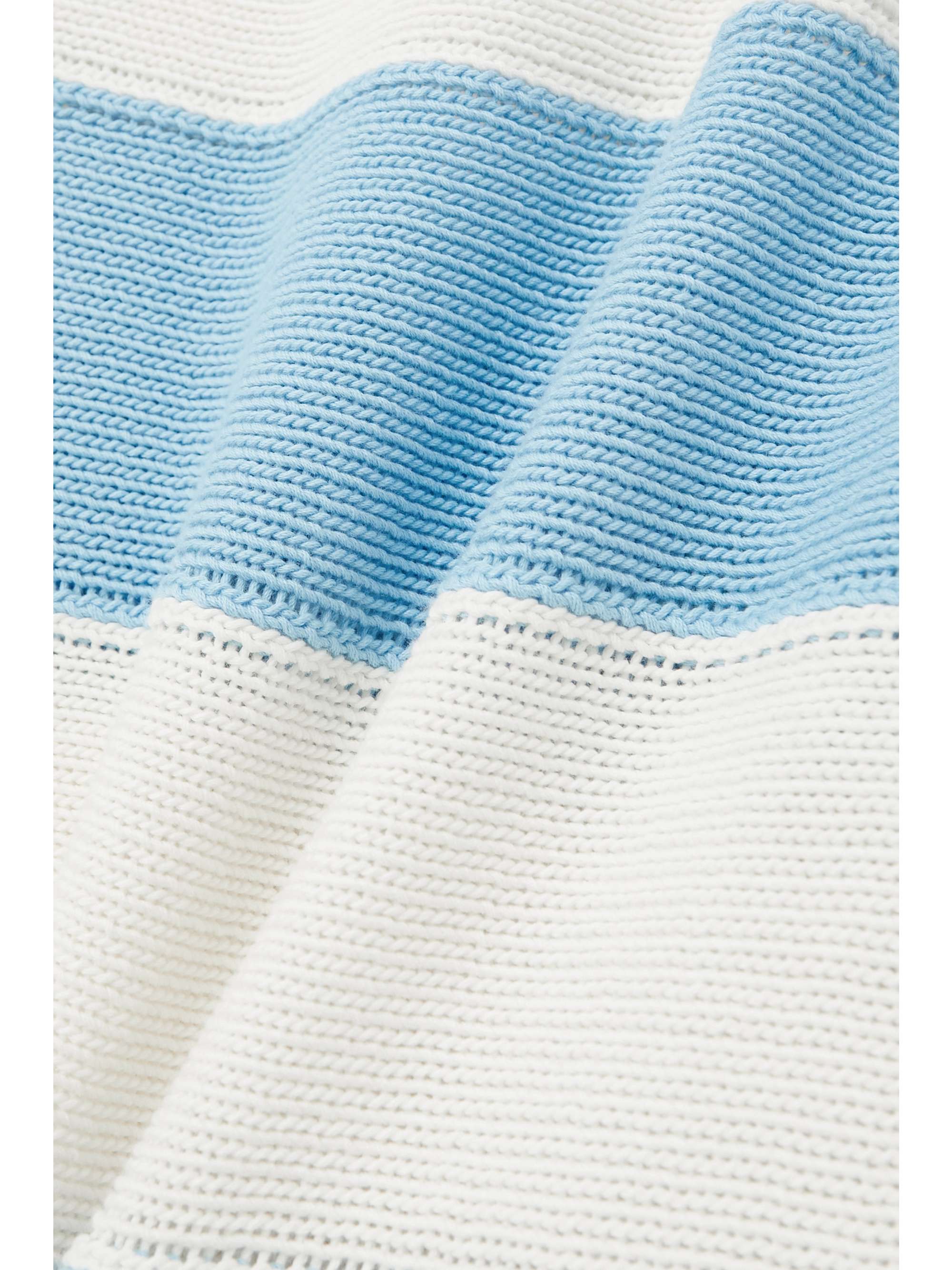 ROWEN ROSE Striped cotton midi skirt