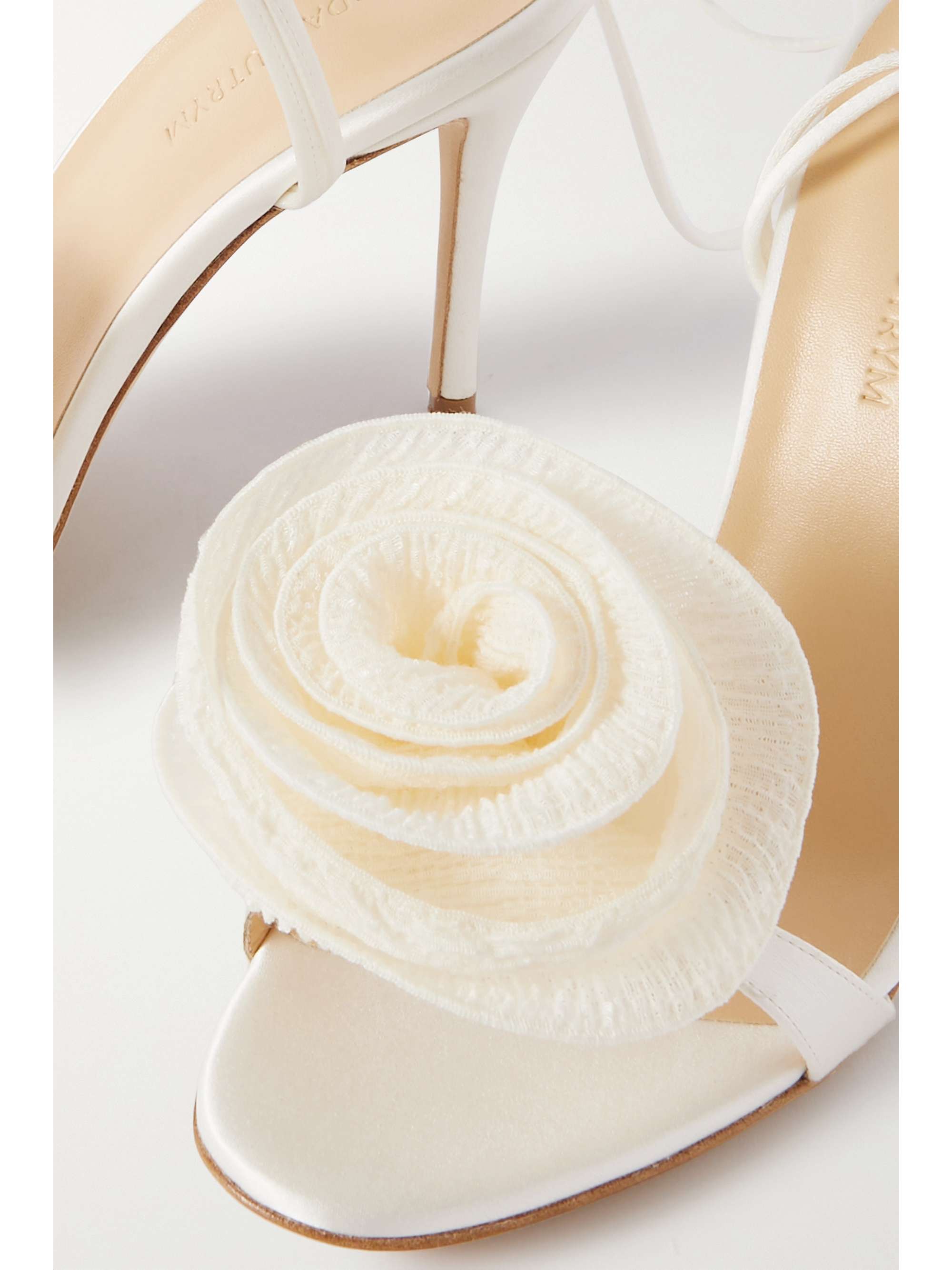 MAGDA BUTRYM Embellished satin sandals