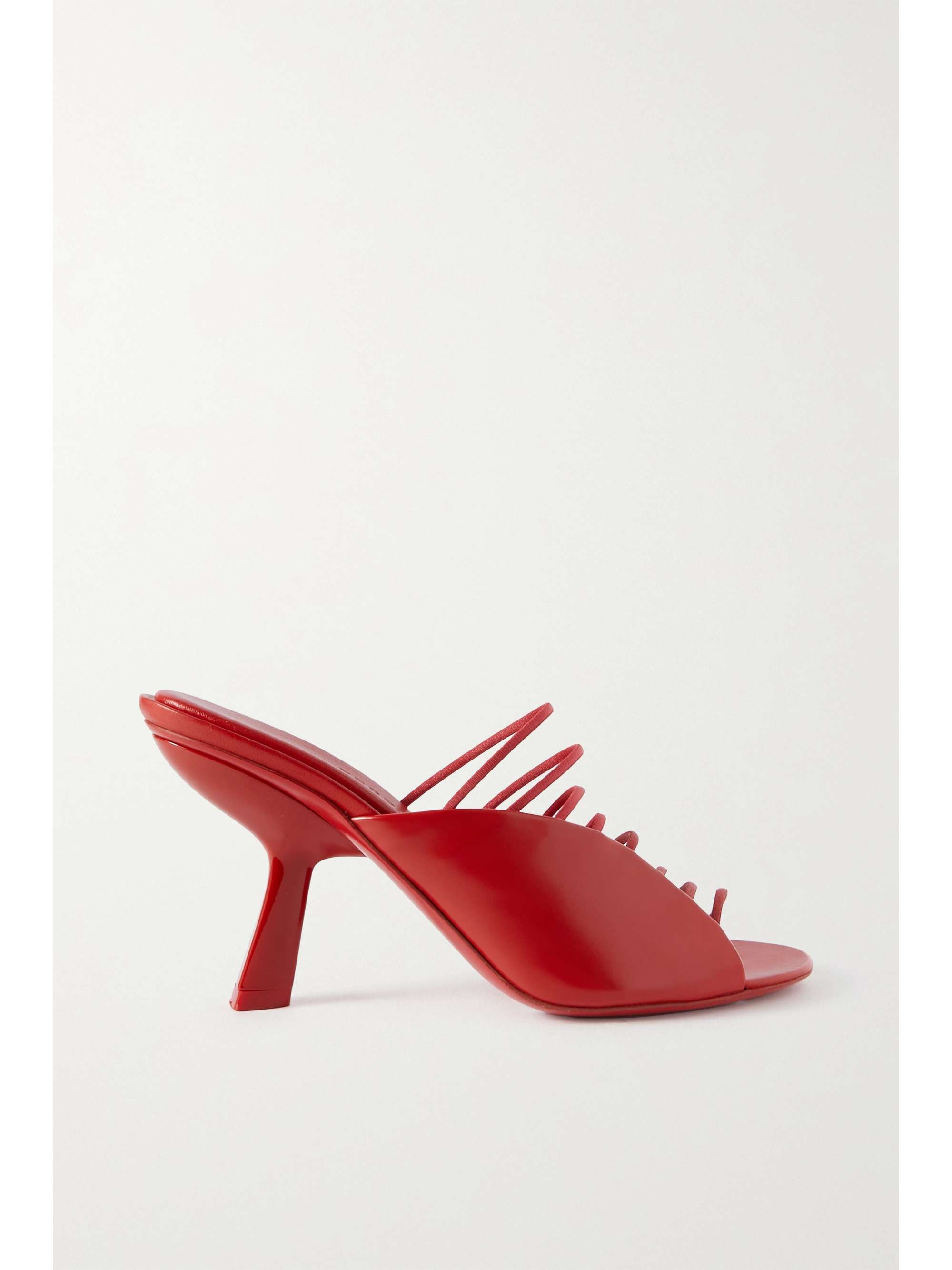 FERRAGAMO Altaire leather and satin sandals | NET-A-PORTER