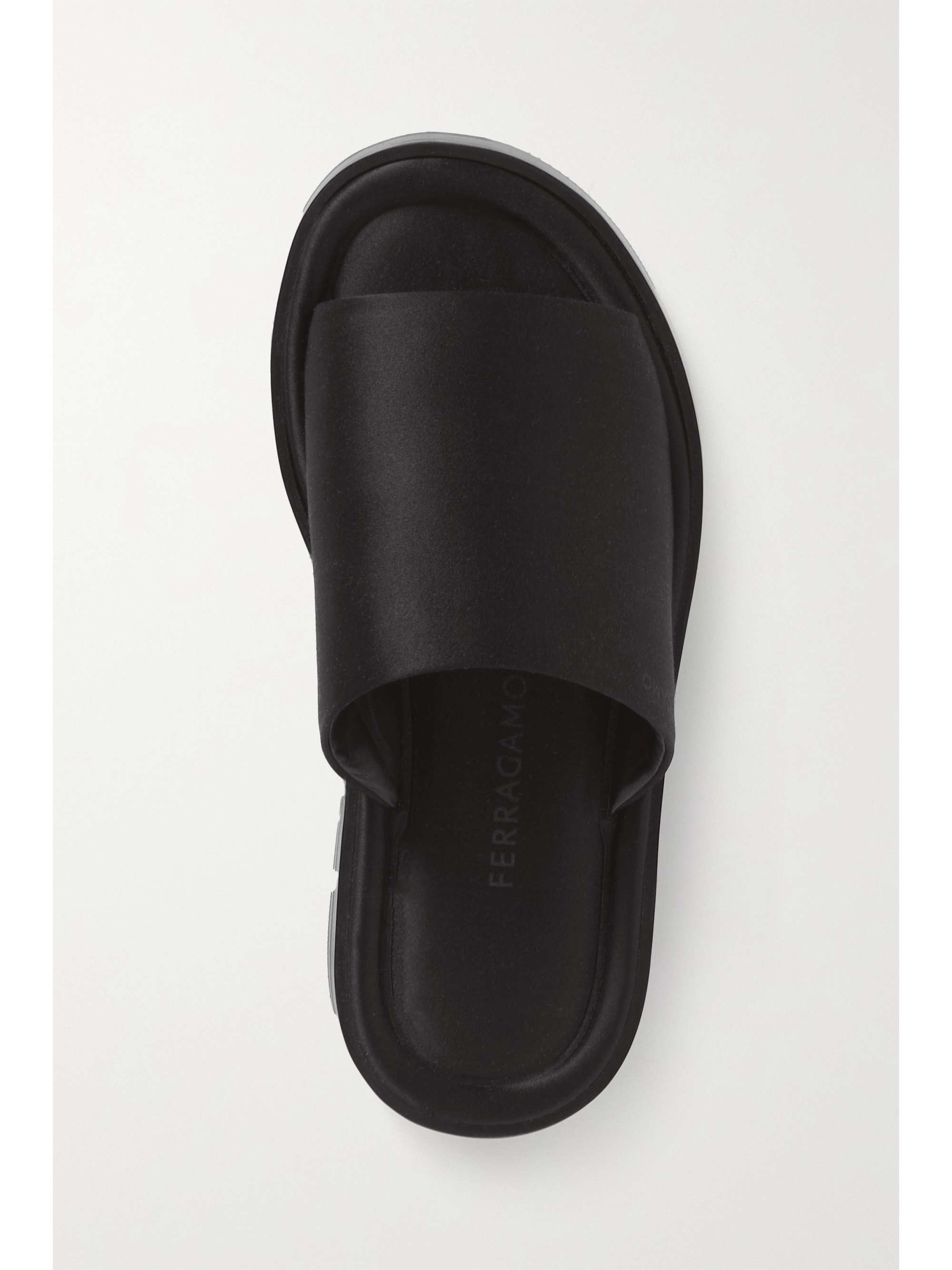 FERRAGAMO Giunone satin slides
