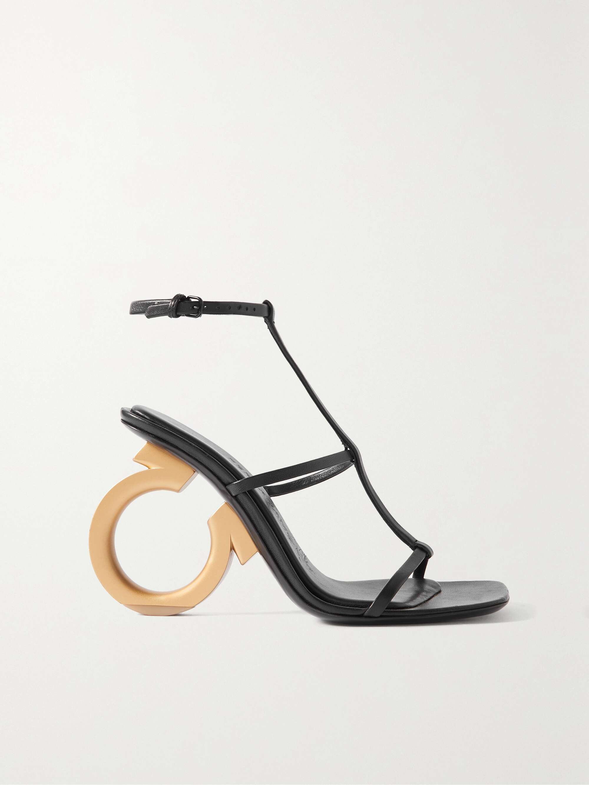 FERRAGAMO Elina logo-detailed leather sandals | NET-A-PORTER