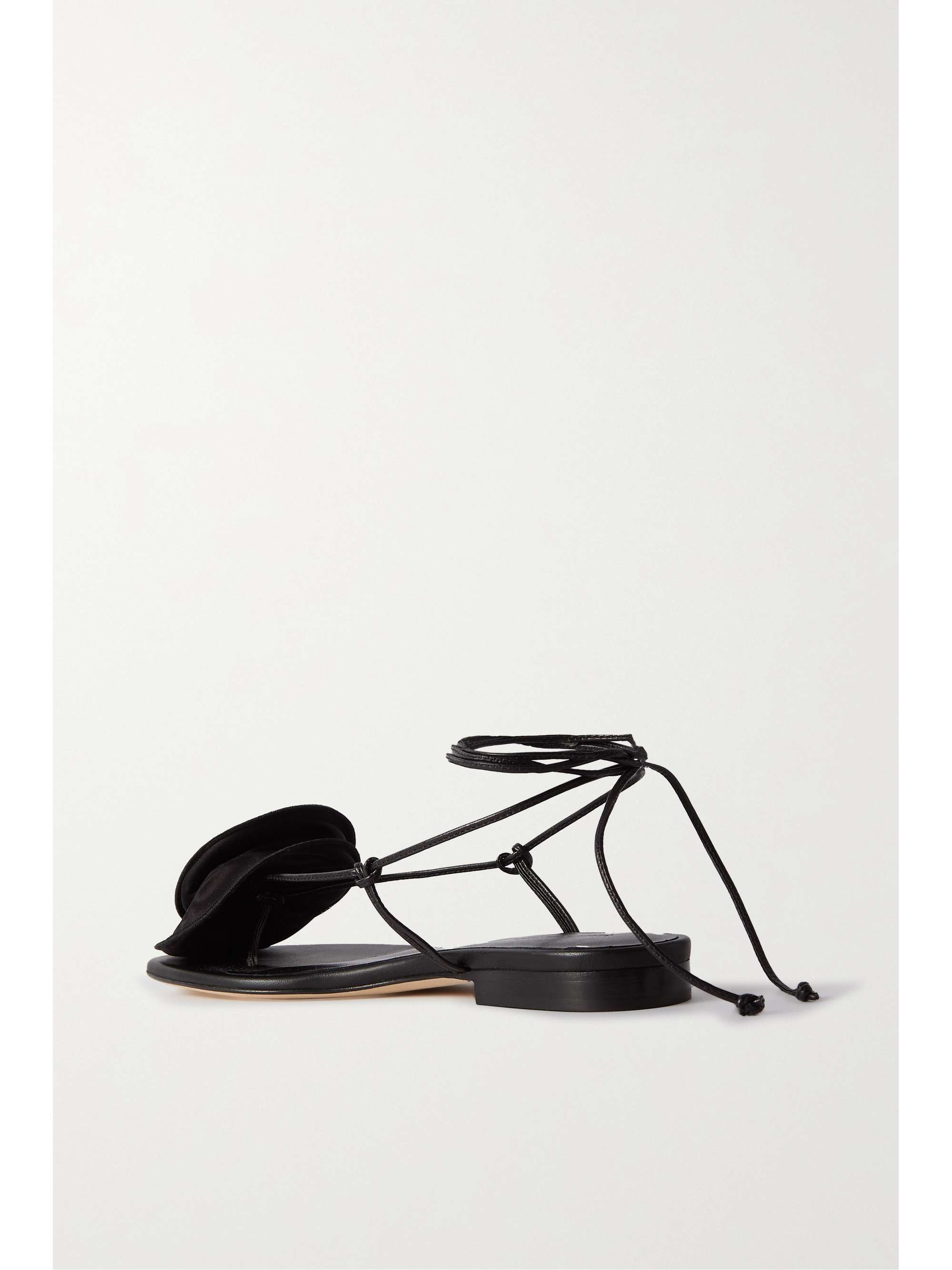 MAGDA BUTRYM Satin and leather sandals