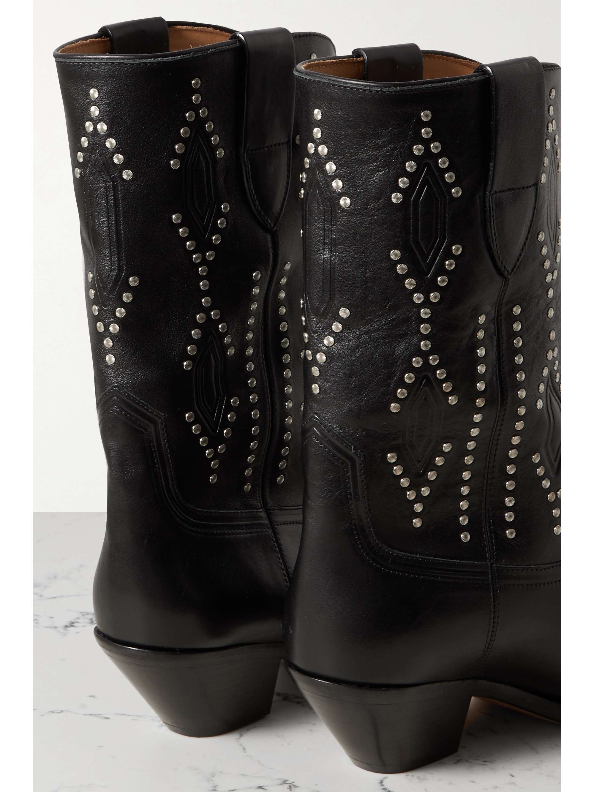 ISABEL MARANT Donatee Studded Leather Ankle Boots - Farfetch