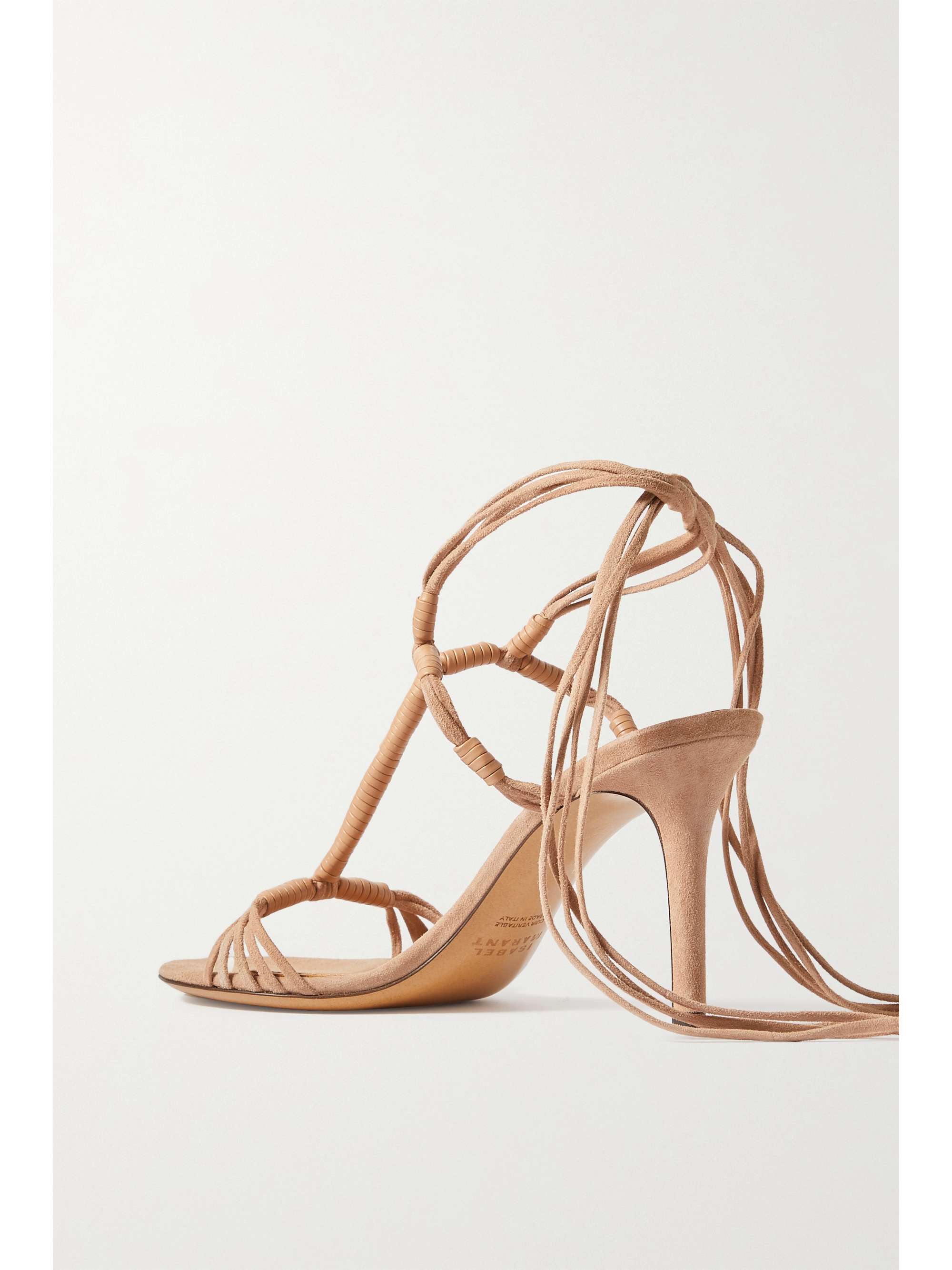 ISABEL MARANT Arja leather-trimmed suede sandals