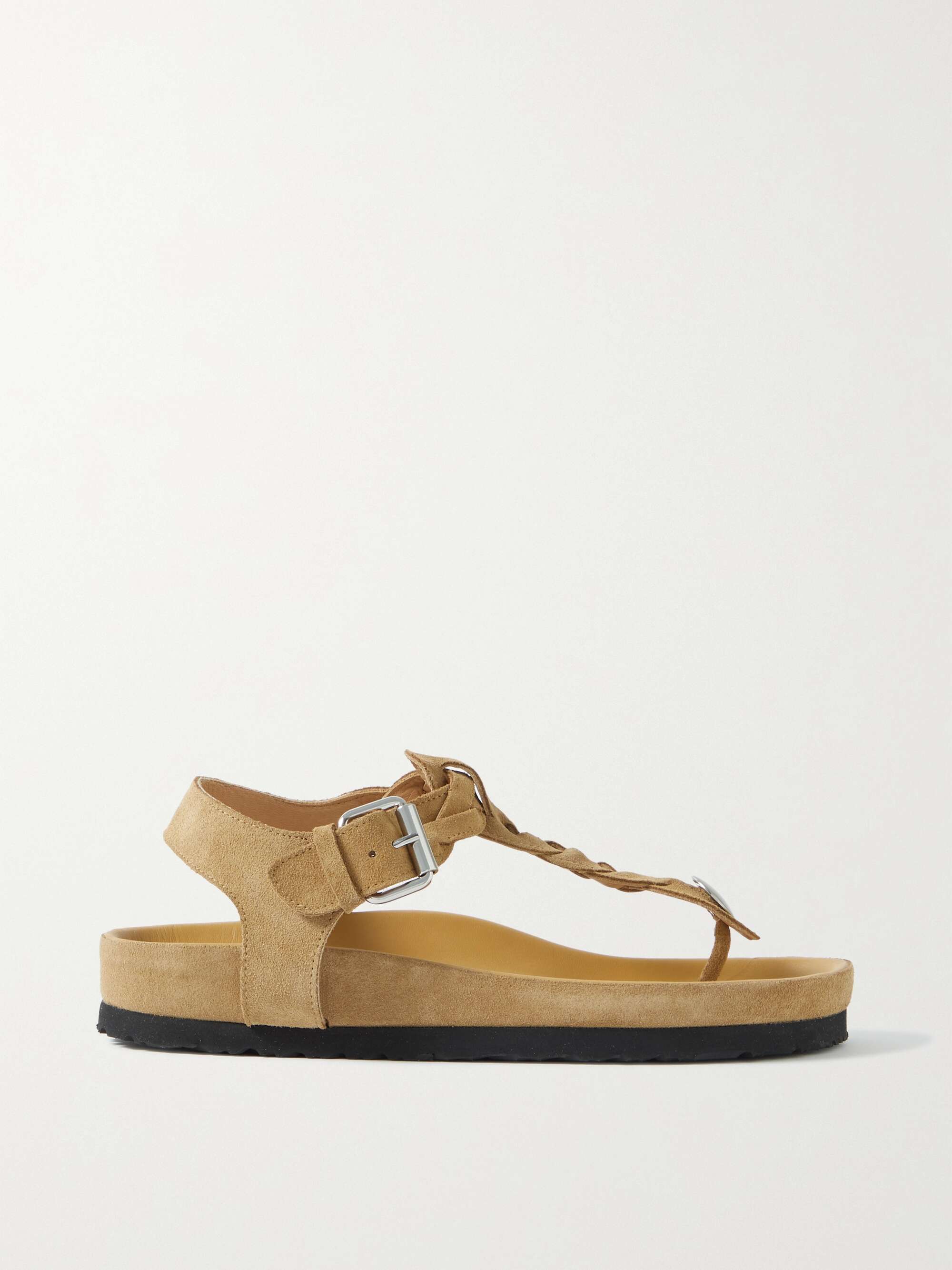 ISABEL MARANT Brook braided suede sandals | NET-A-PORTER