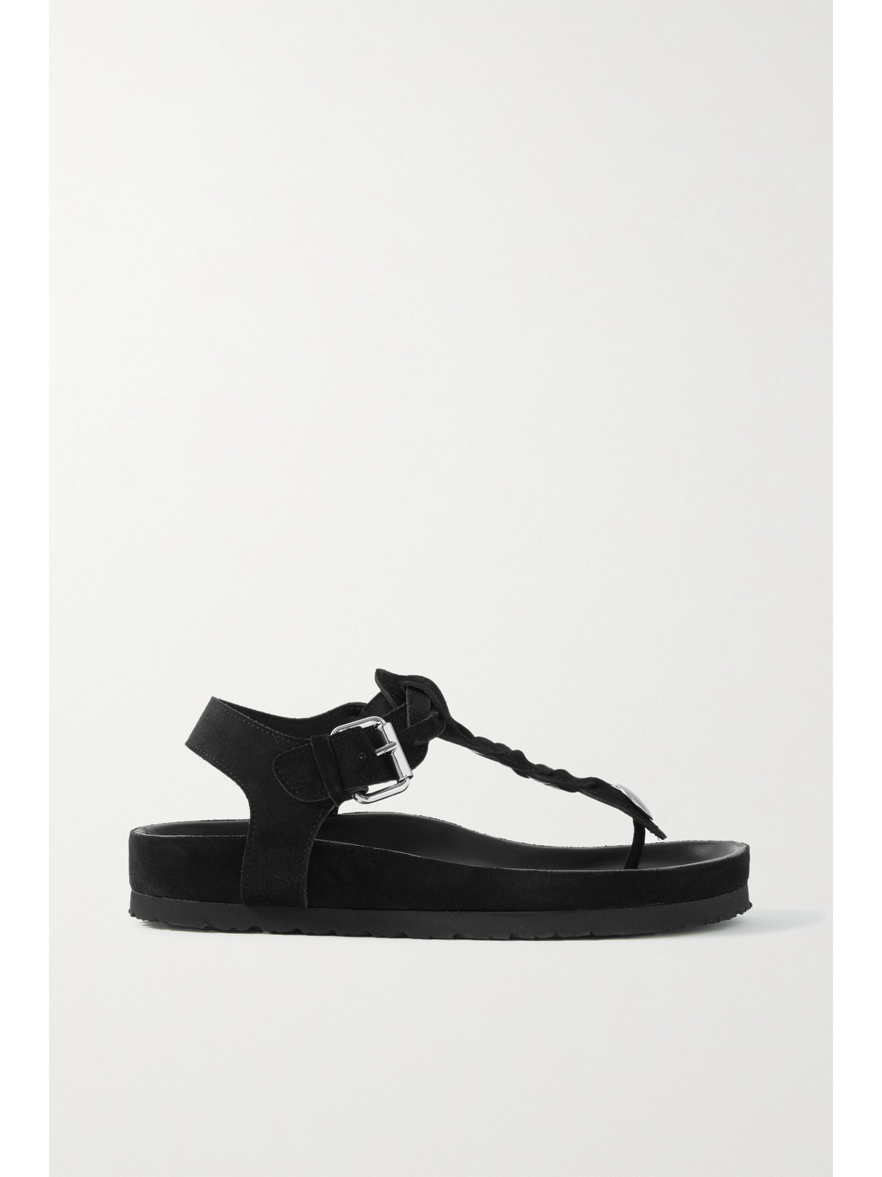 Isabel Marant - Brook Braided Suede Sandals - Black