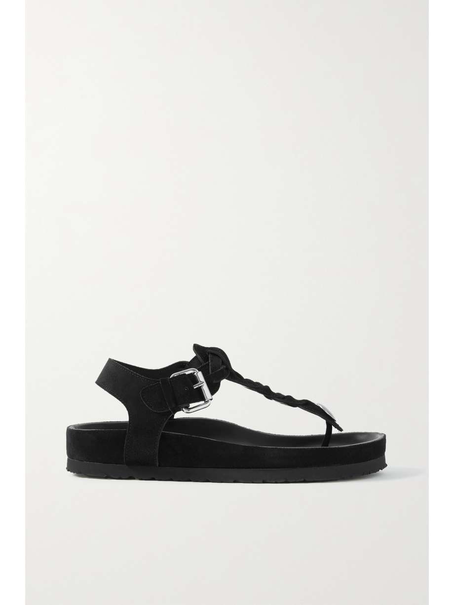 net-a-porter.com | Brook braided suede sandals