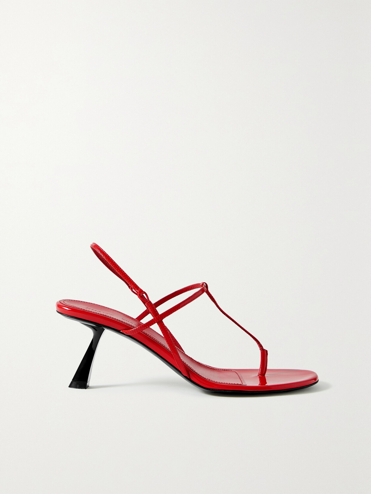 Khaite - Linden Patent-leather Slingback Sandals - Red