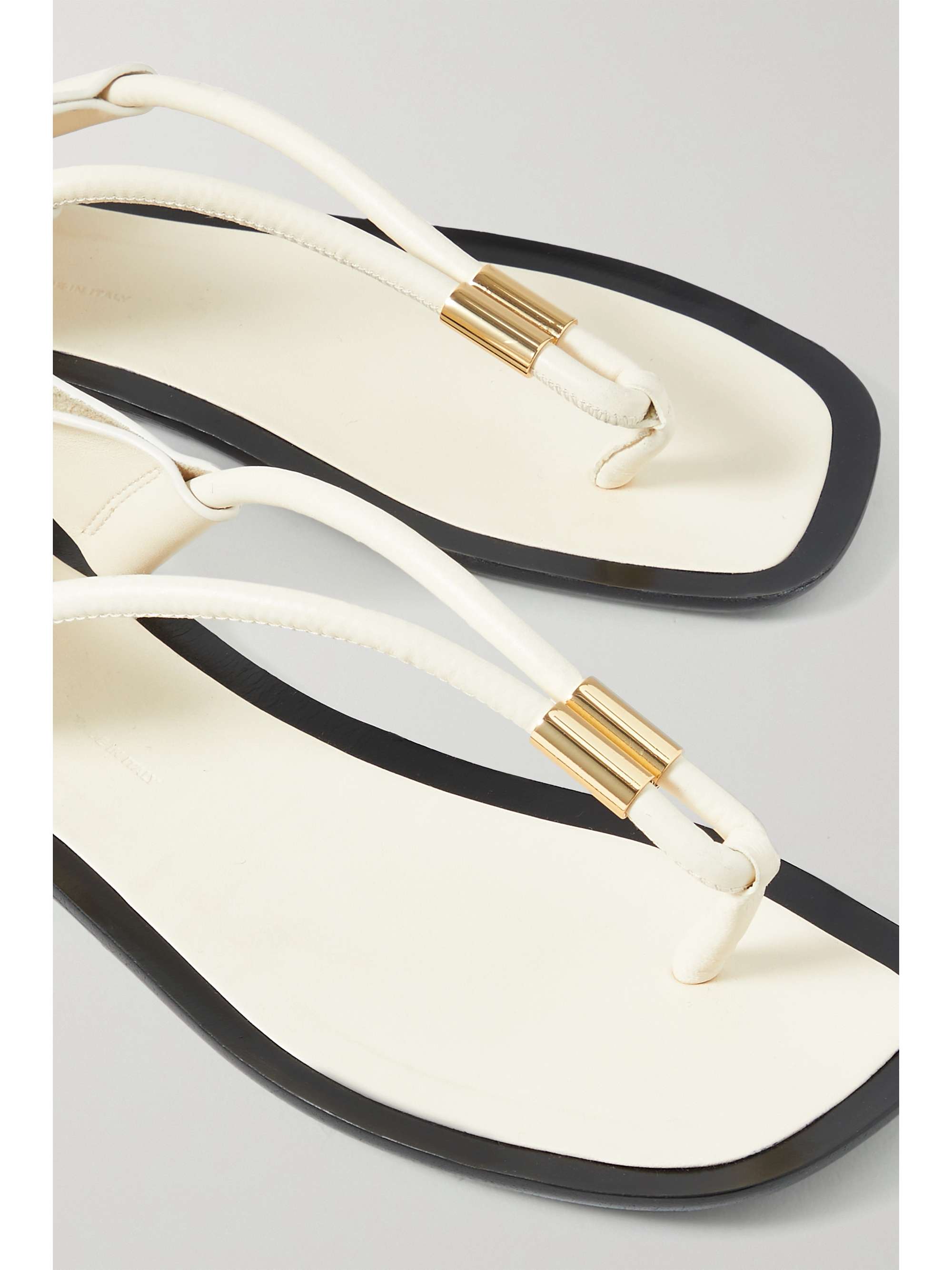 KHAITE Devoe embellished leather sandals