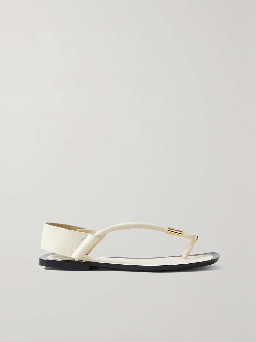 Khaite Devoe Embellished Leather Sandals