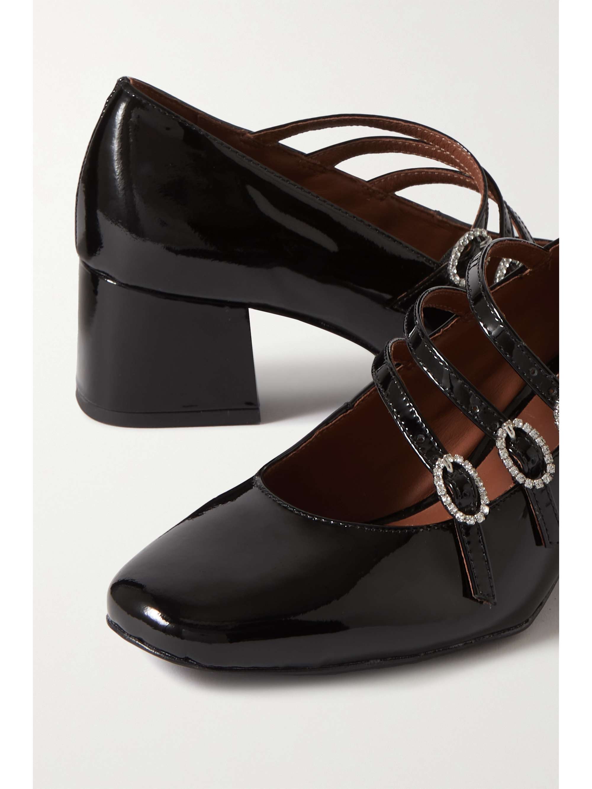 REFORMATION Mimi crystalembellished patentleather Mary Jane pumps NETAPORTER