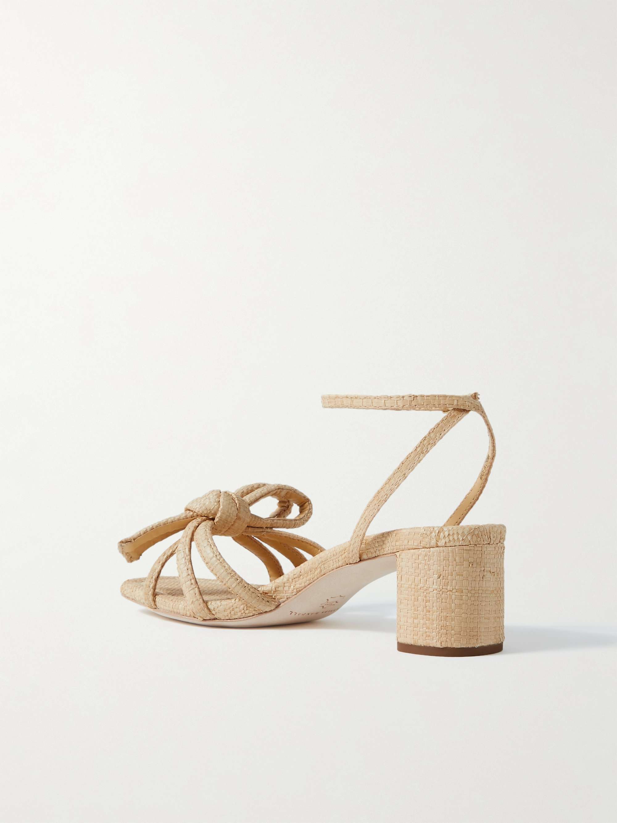 LOEFFLER RANDALL Mikel bow-embellished raffia sandals