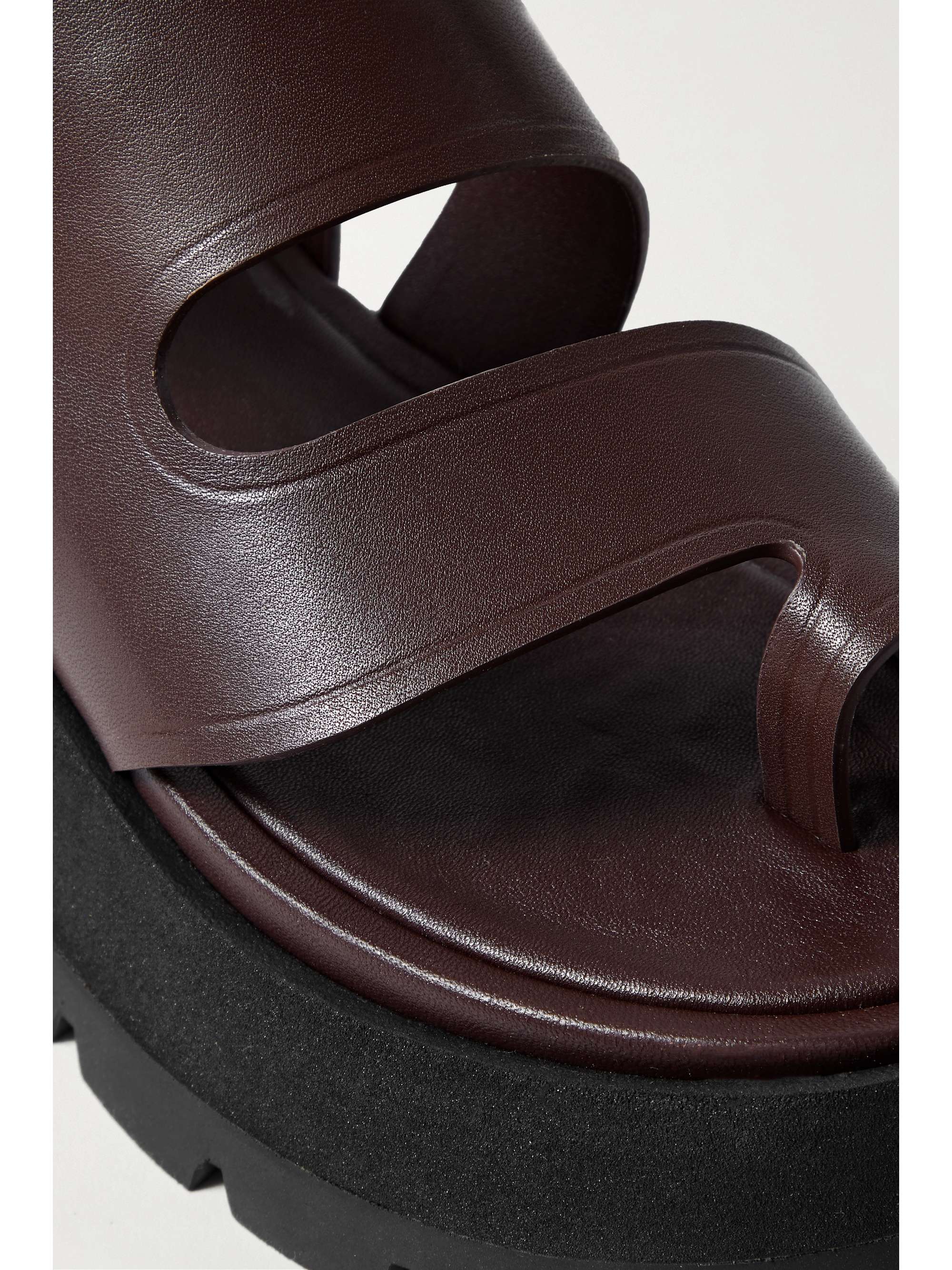 3.1 PHILLIP LIM Kate 皮革防水台凉鞋