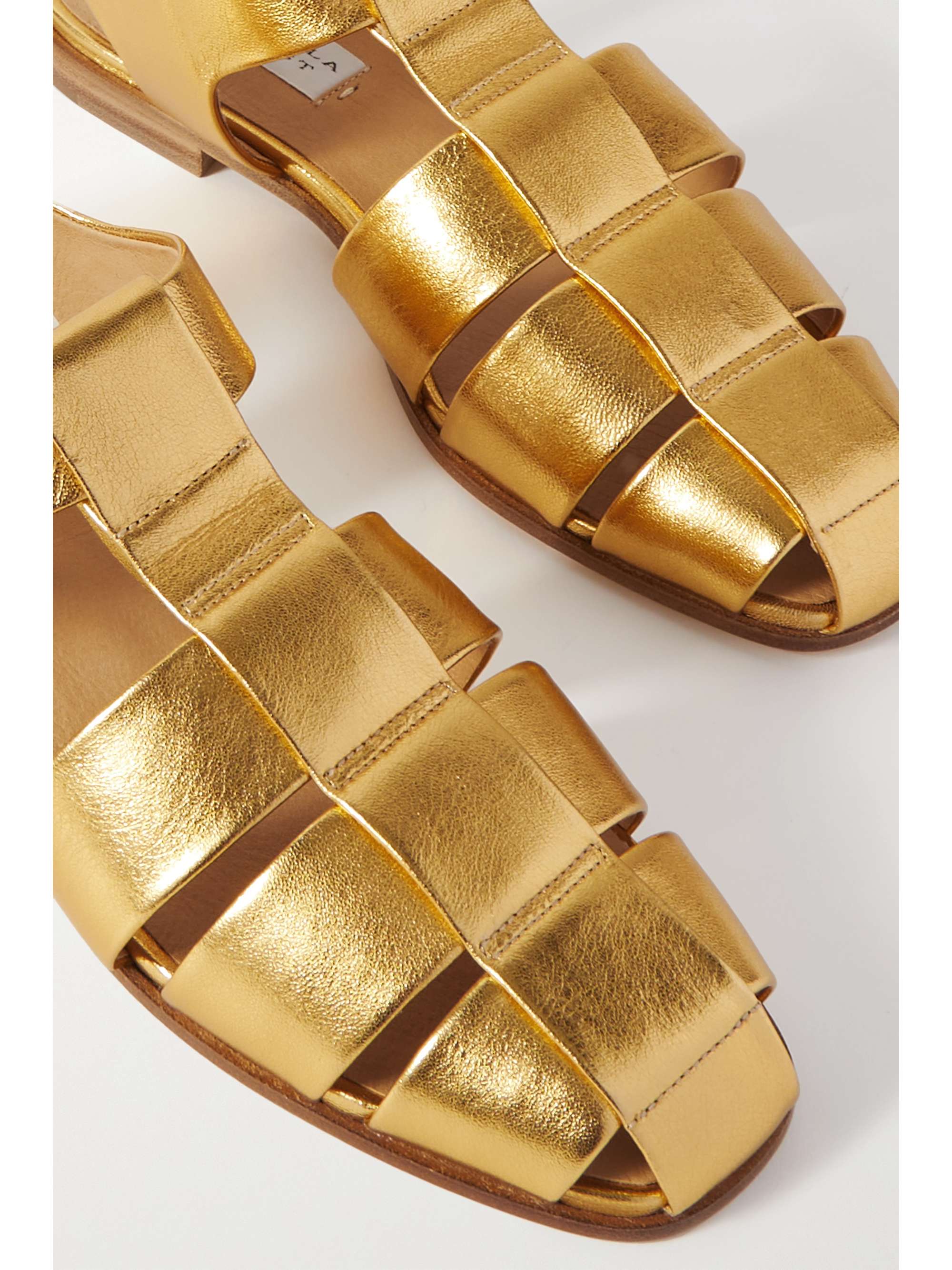 GABRIELA HEARST Lynn metallic leather sandals