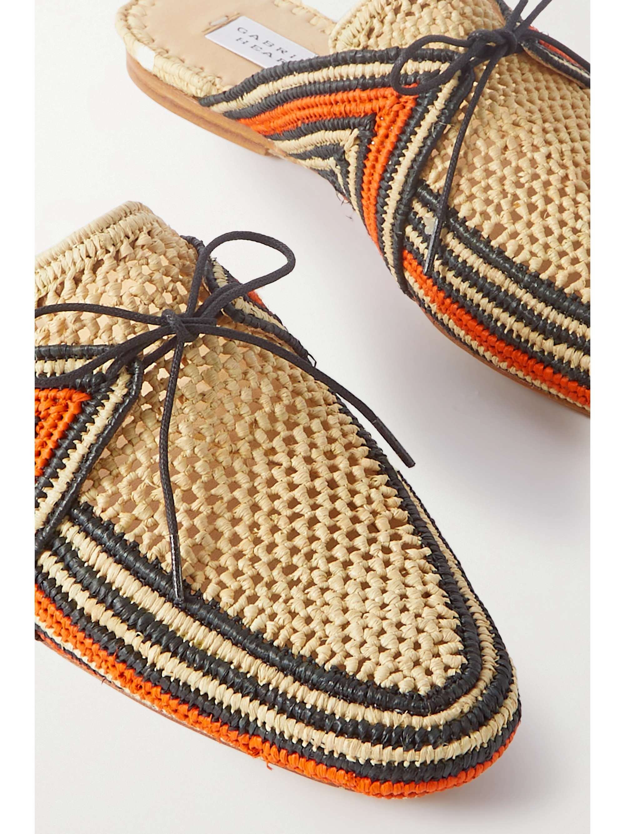GABRIELA HEARST Harriet raffia slippers