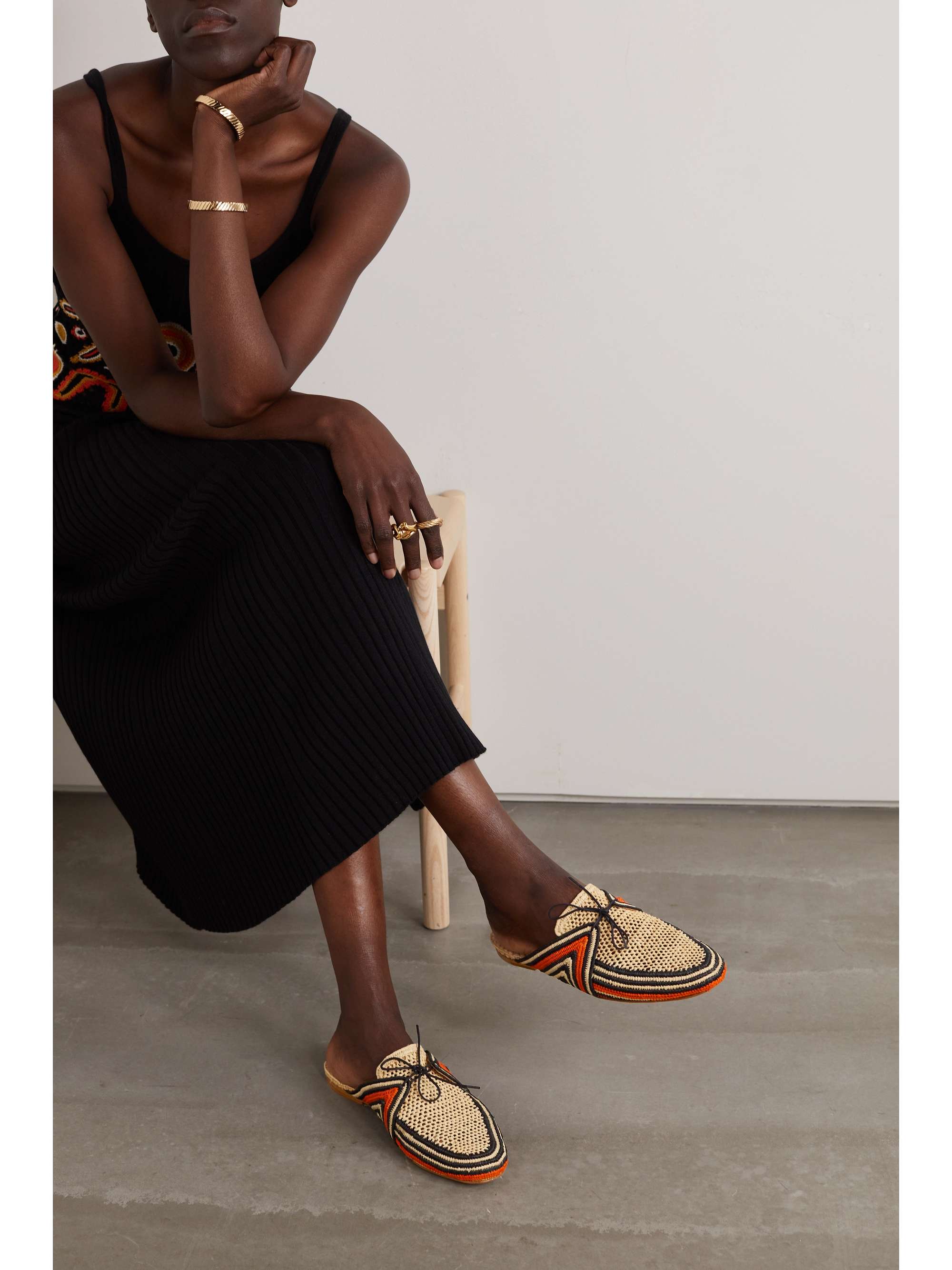 GABRIELA HEARST Harriet raffia slippers