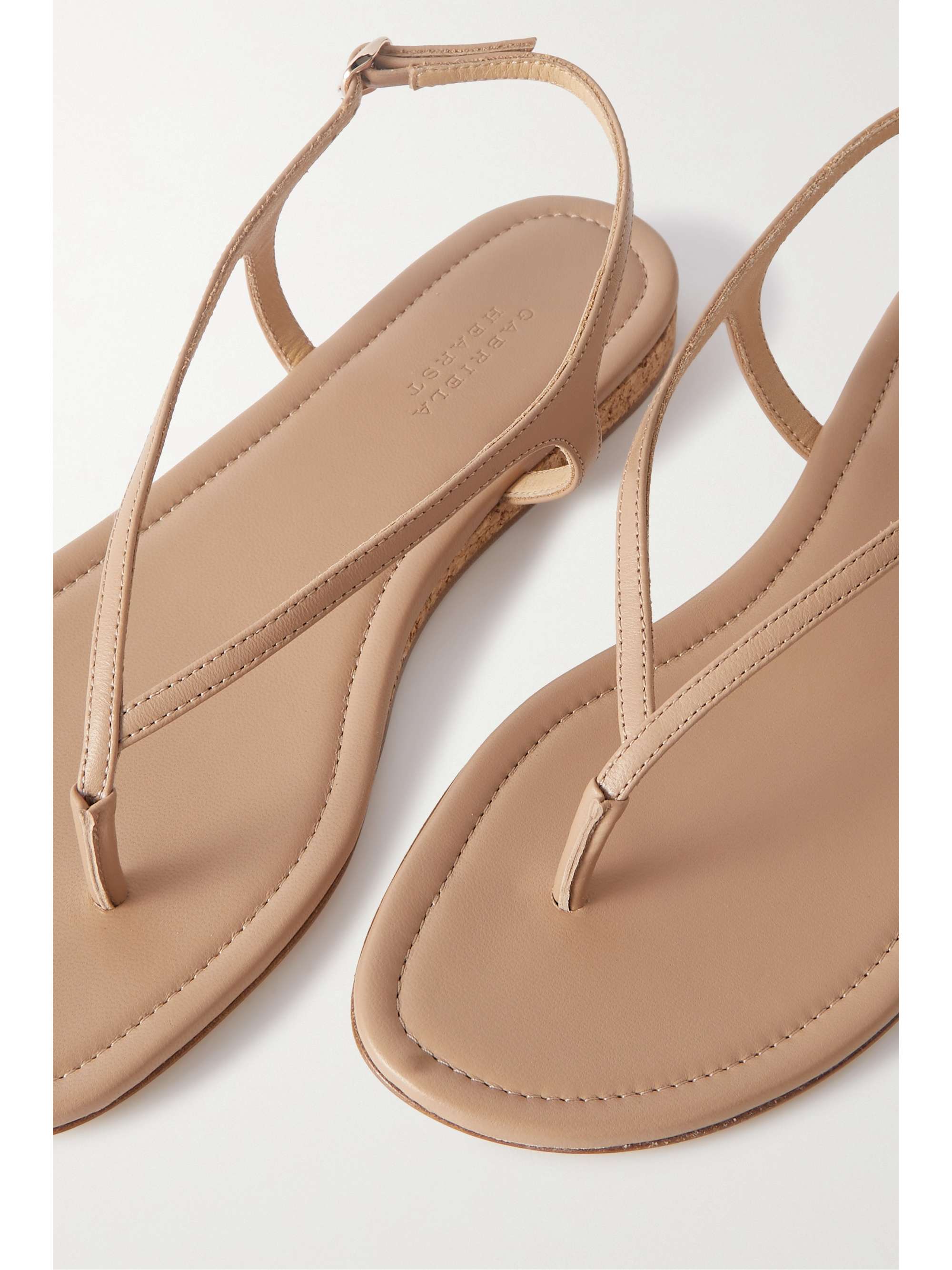 GABRIELA HEARST Gia metallic leather slingback sandals