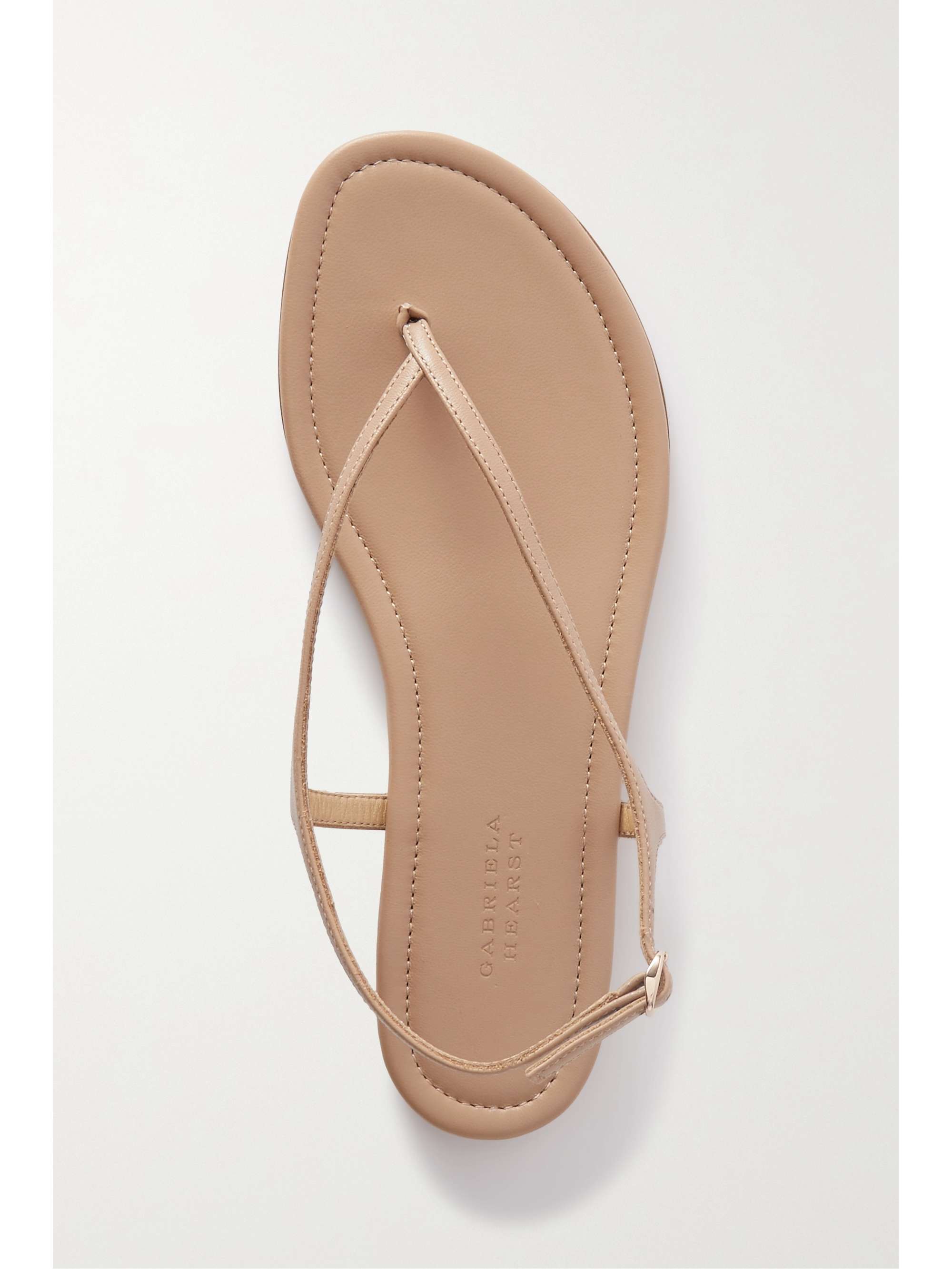 GABRIELA HEARST Gia metallic leather slingback sandals