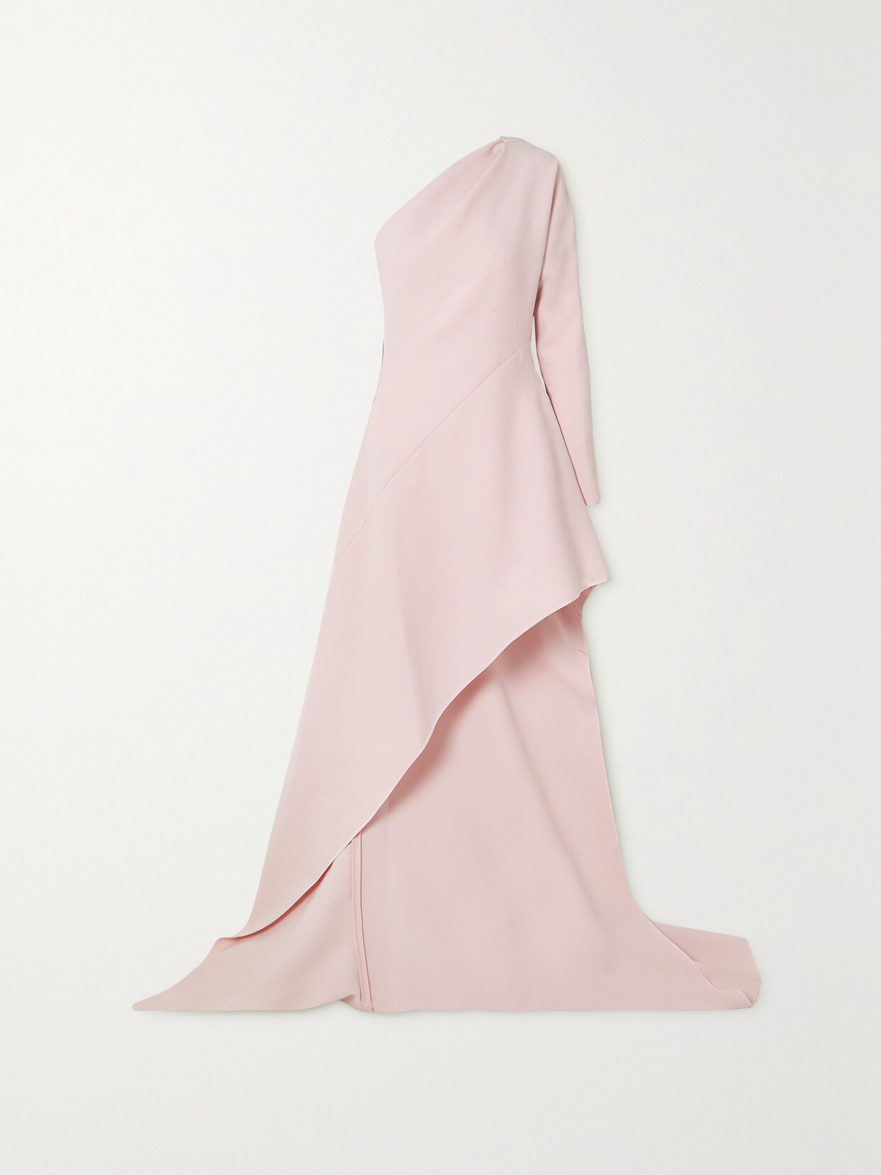 Maticevski Persuade Asymmetric One-sleeve Crepe Gown - Pink