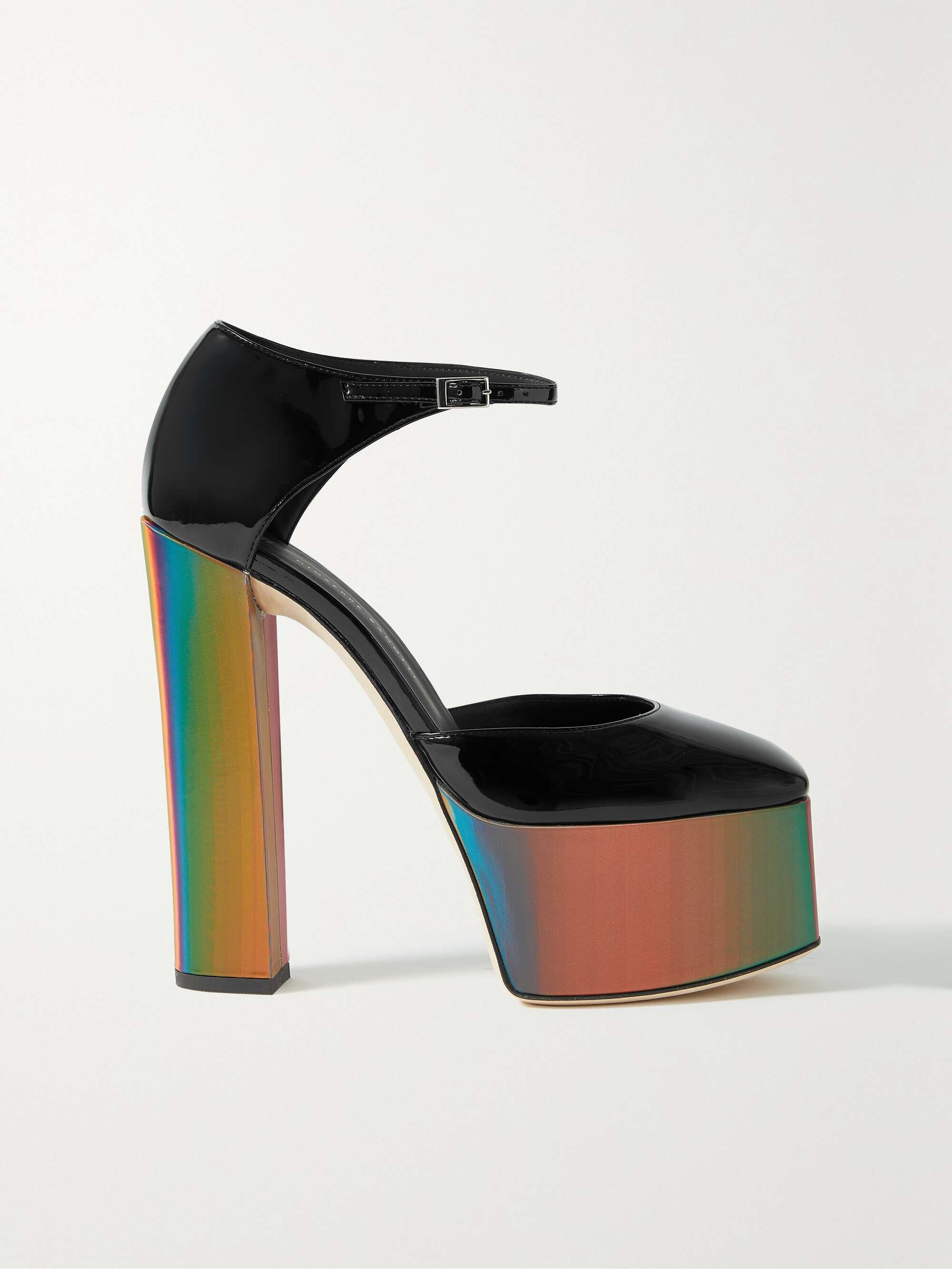 GIUSEPPE ZANOTTI New York 80 patent-leather platform pumps | NET-A-PORTER