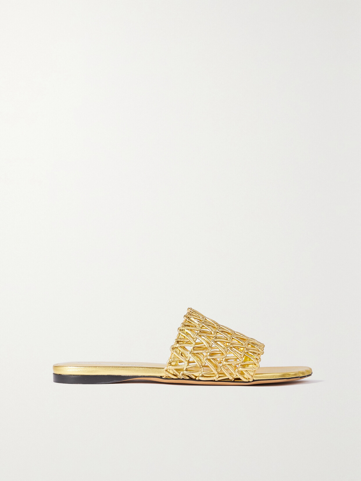 Proenza Schouler - Sculpt Metallic Leather Sandals - Gold