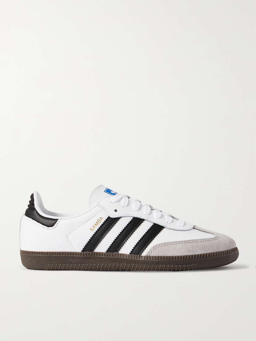 adidas Originals Samba Og Leather And Suede Sneakers - UK 3