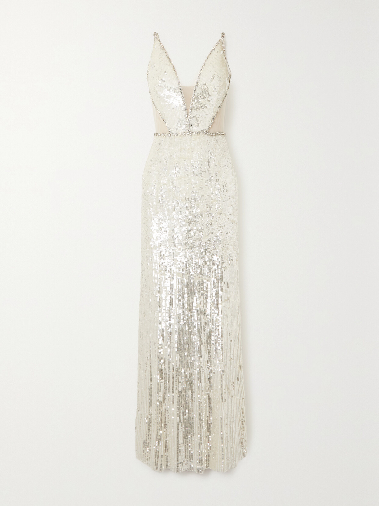 Jenny Packham - Ayanna Embellished Tulle Gown - Ivory