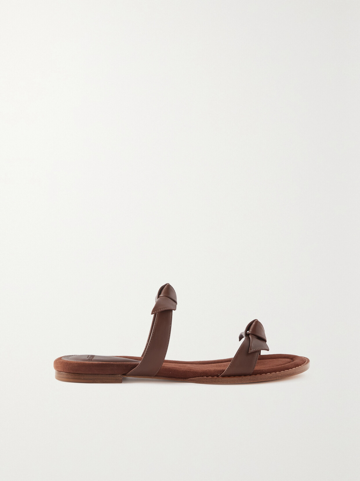 Alexandre Birman - Clarita Bow-detailed Leather Slides - Brown