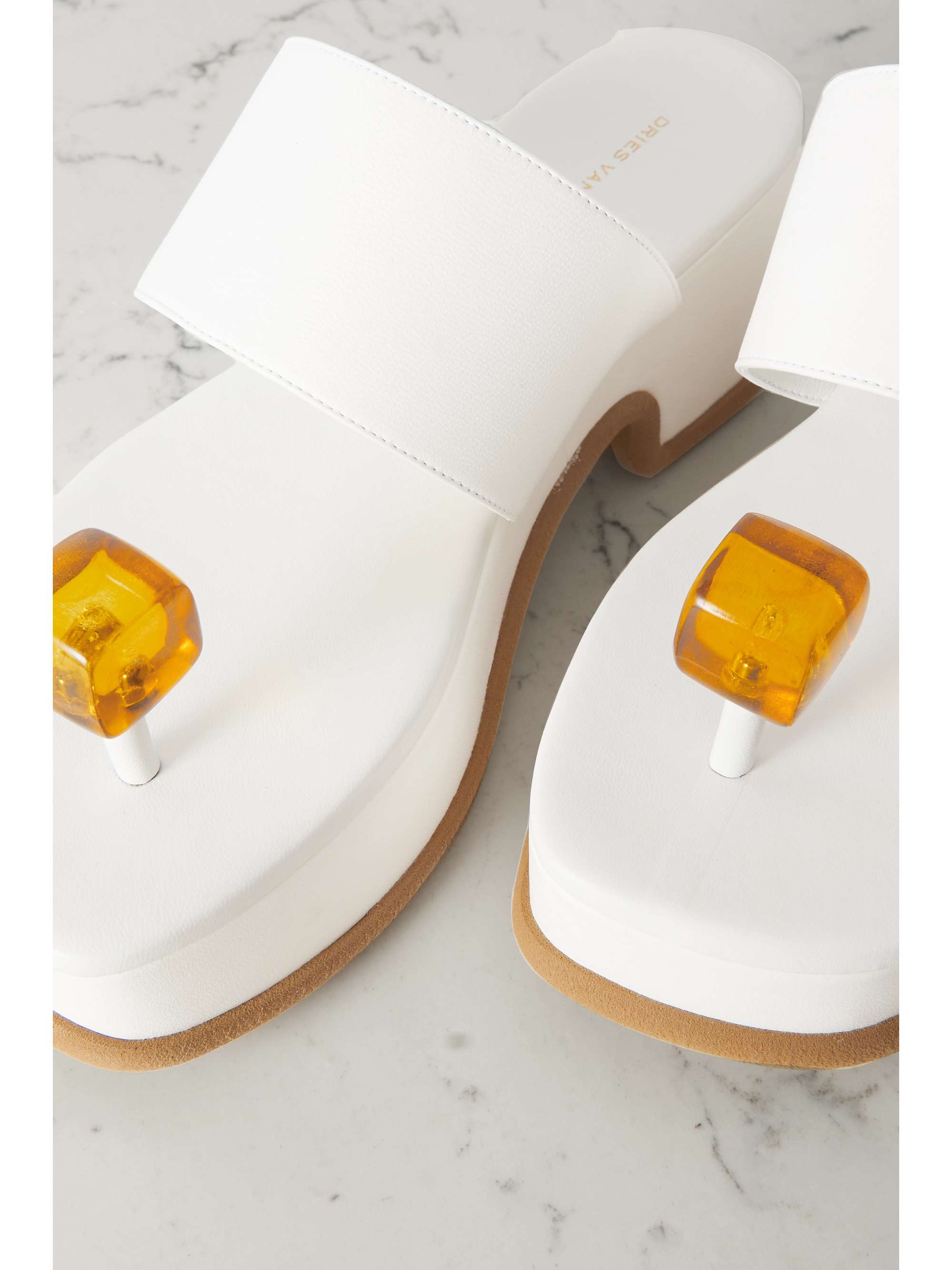 DRIES VAN NOTEN Embellished leather sandals