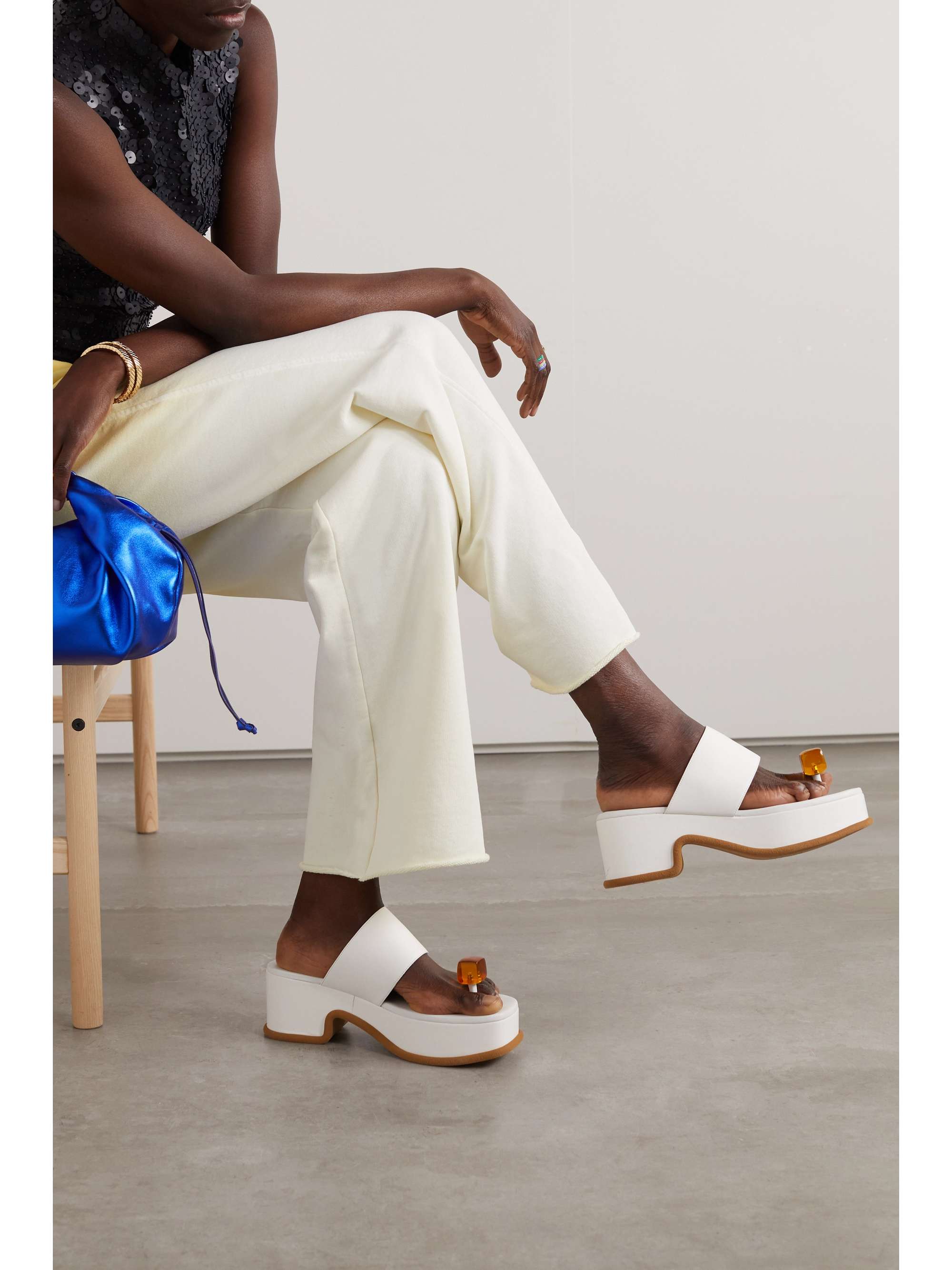 DRIES VAN NOTEN Embellished leather sandals