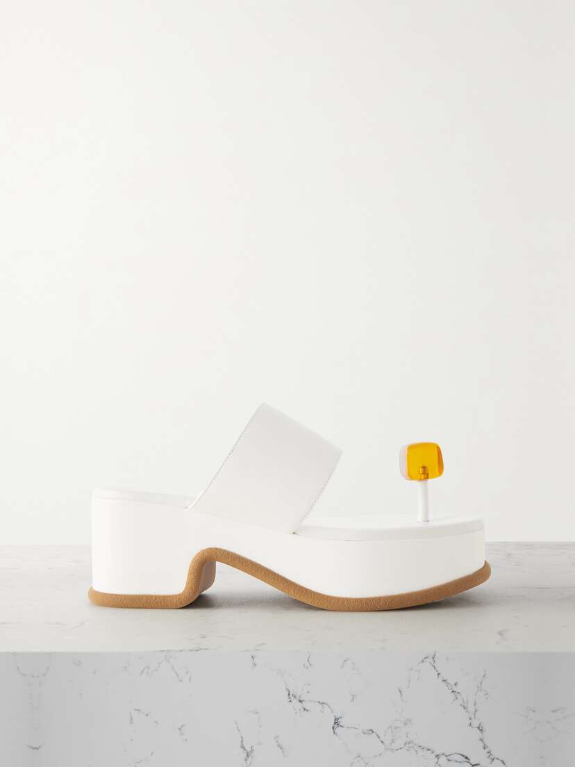 Dries Van Noten Embellished Leather Sandals