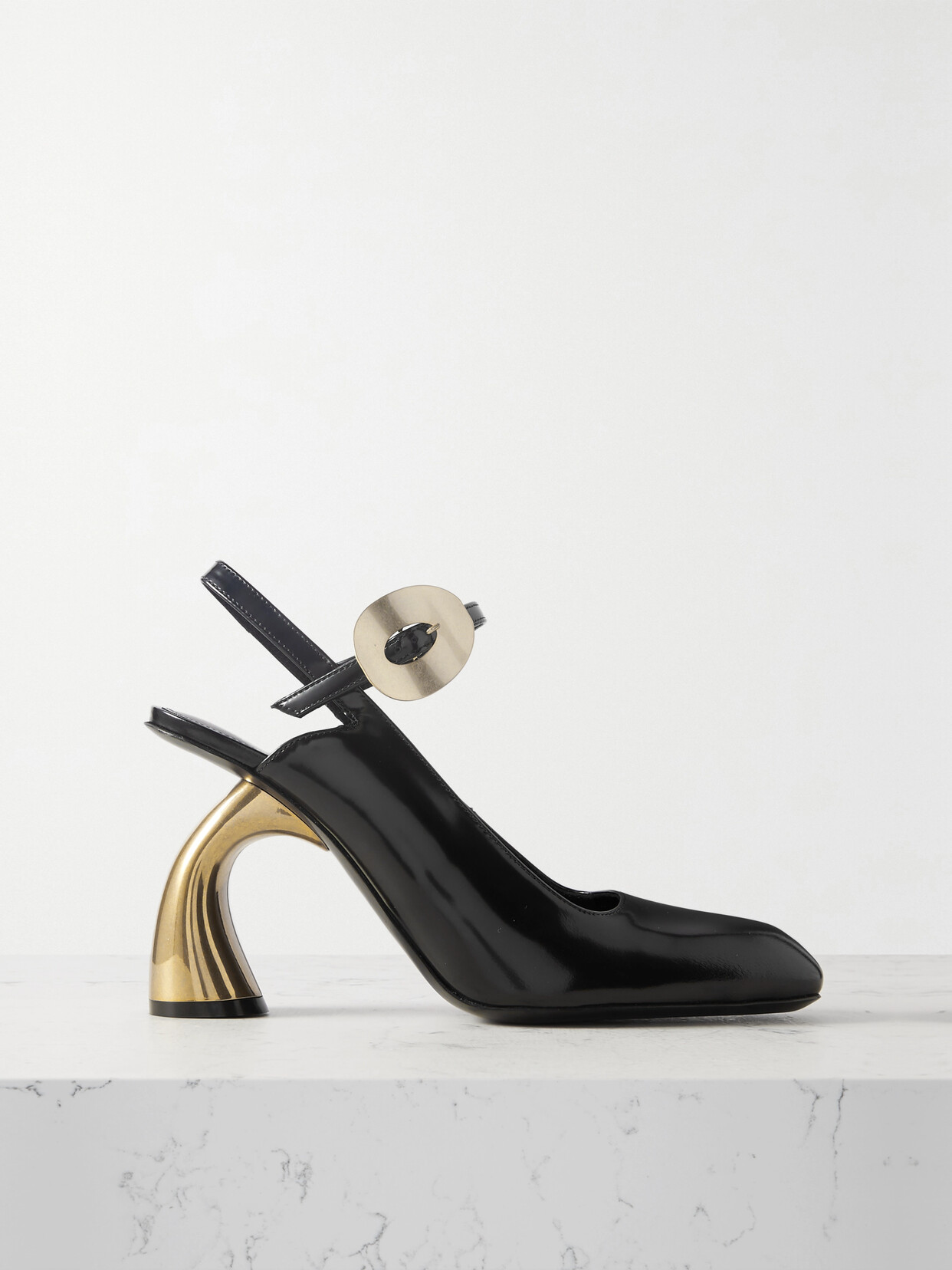 Dries Van Noten - Embellished Leather Mary Jane Pumps - Black